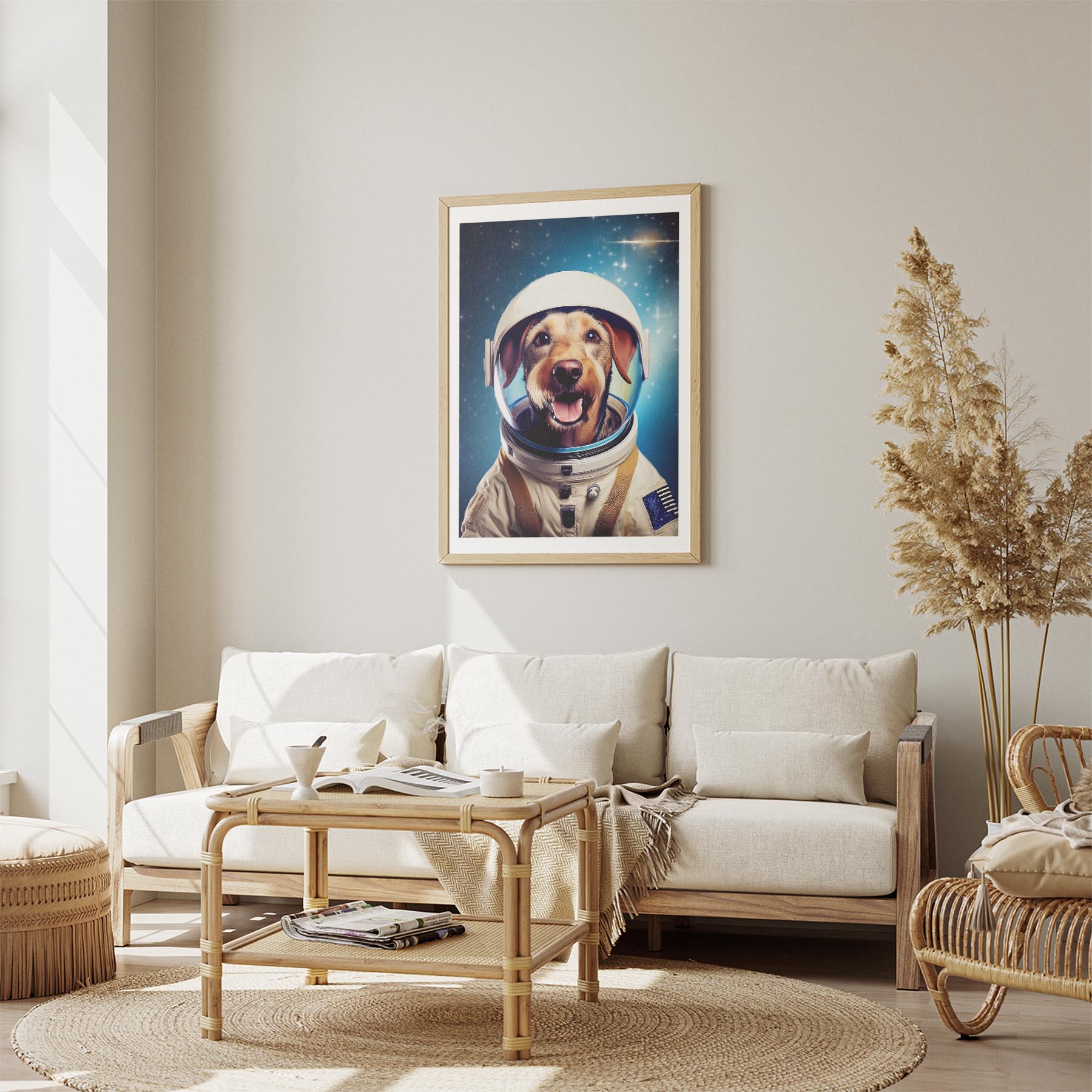 Airedale Astronaut Dog Series image 2