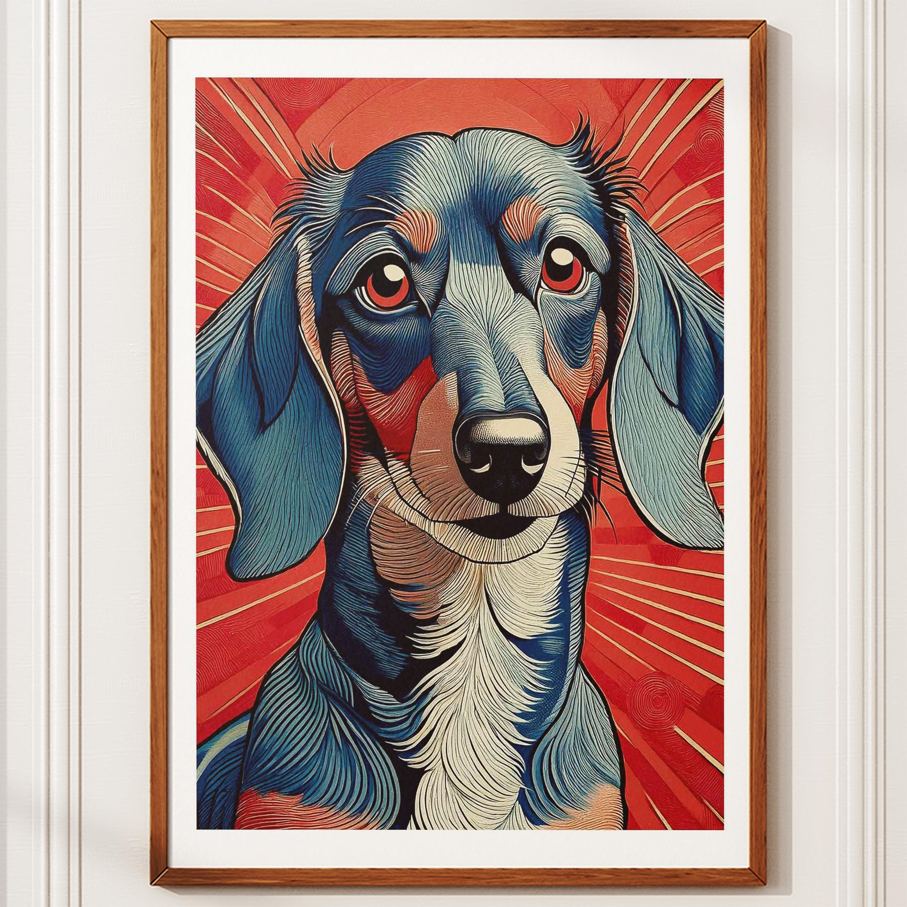 Dachshund Hokusai Japanese Inspired Dog Series 1 image 10