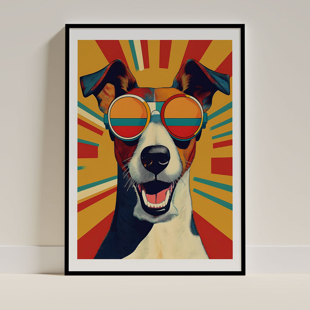 Fox Terrier In Colourful Sunnies 2 image 0