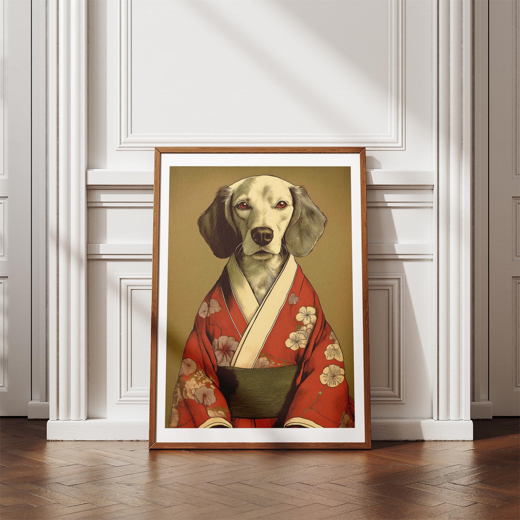 Curly Coated Retriever Japanse Kimono Dog Series image 4