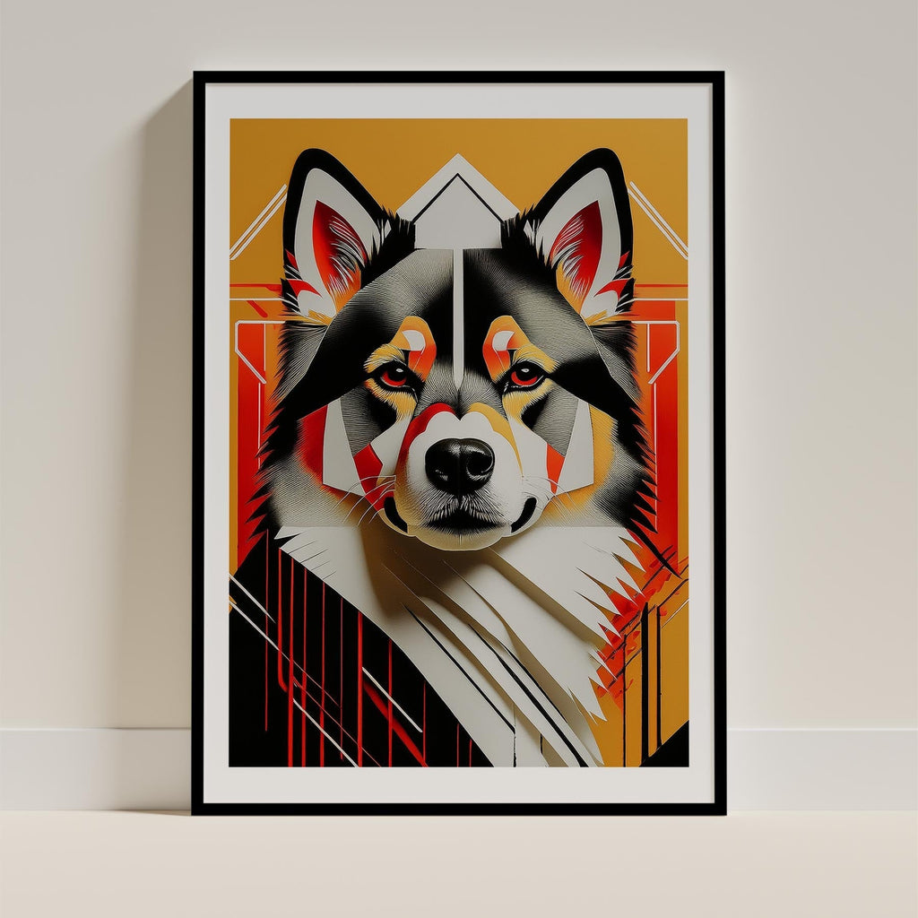 Finnish Lapphund Geometric Orange Series image 0