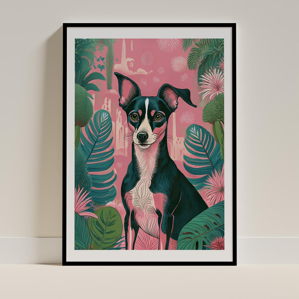 Whippet Flowery Dog image 13