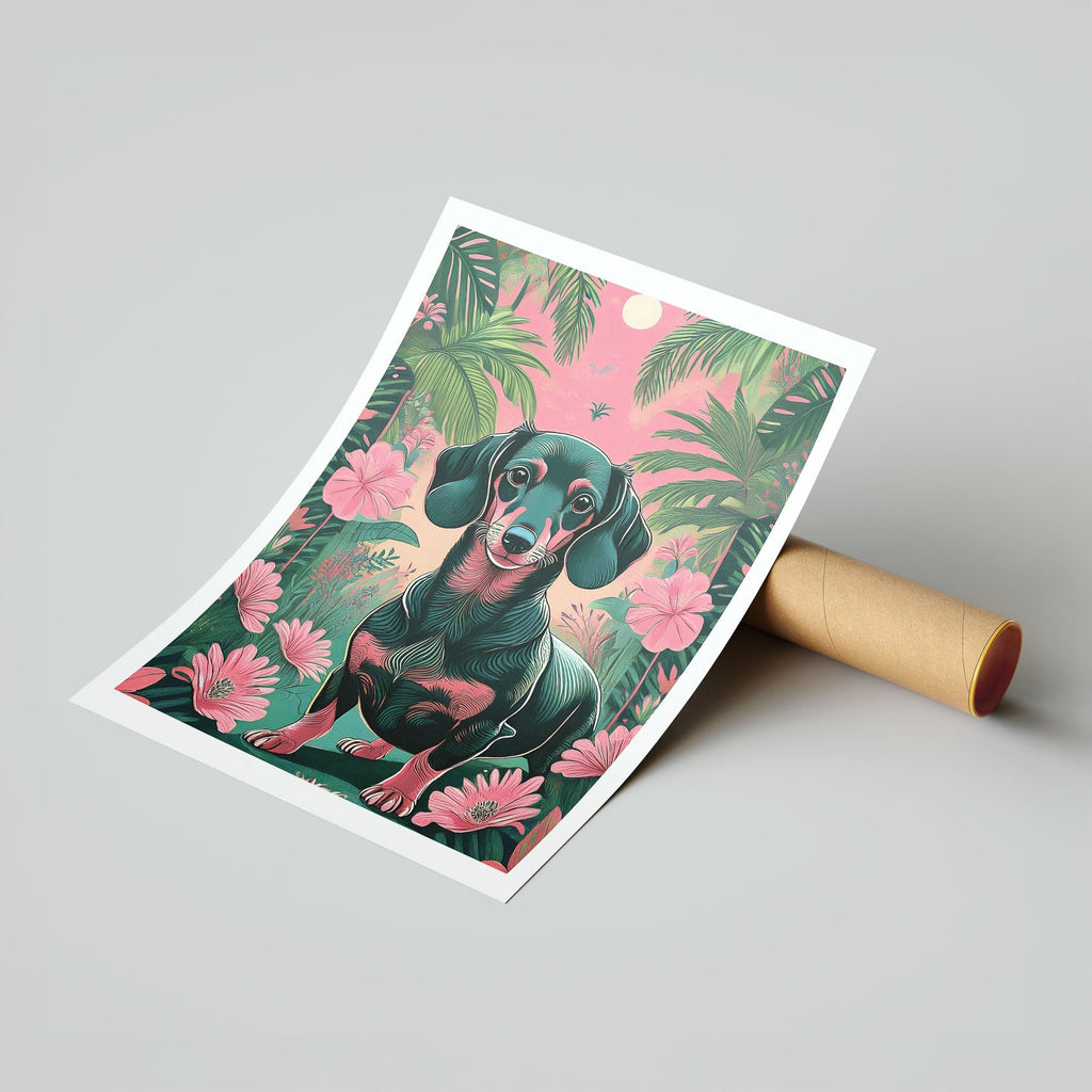 Miniature Dachshund Flowery Dog image 7