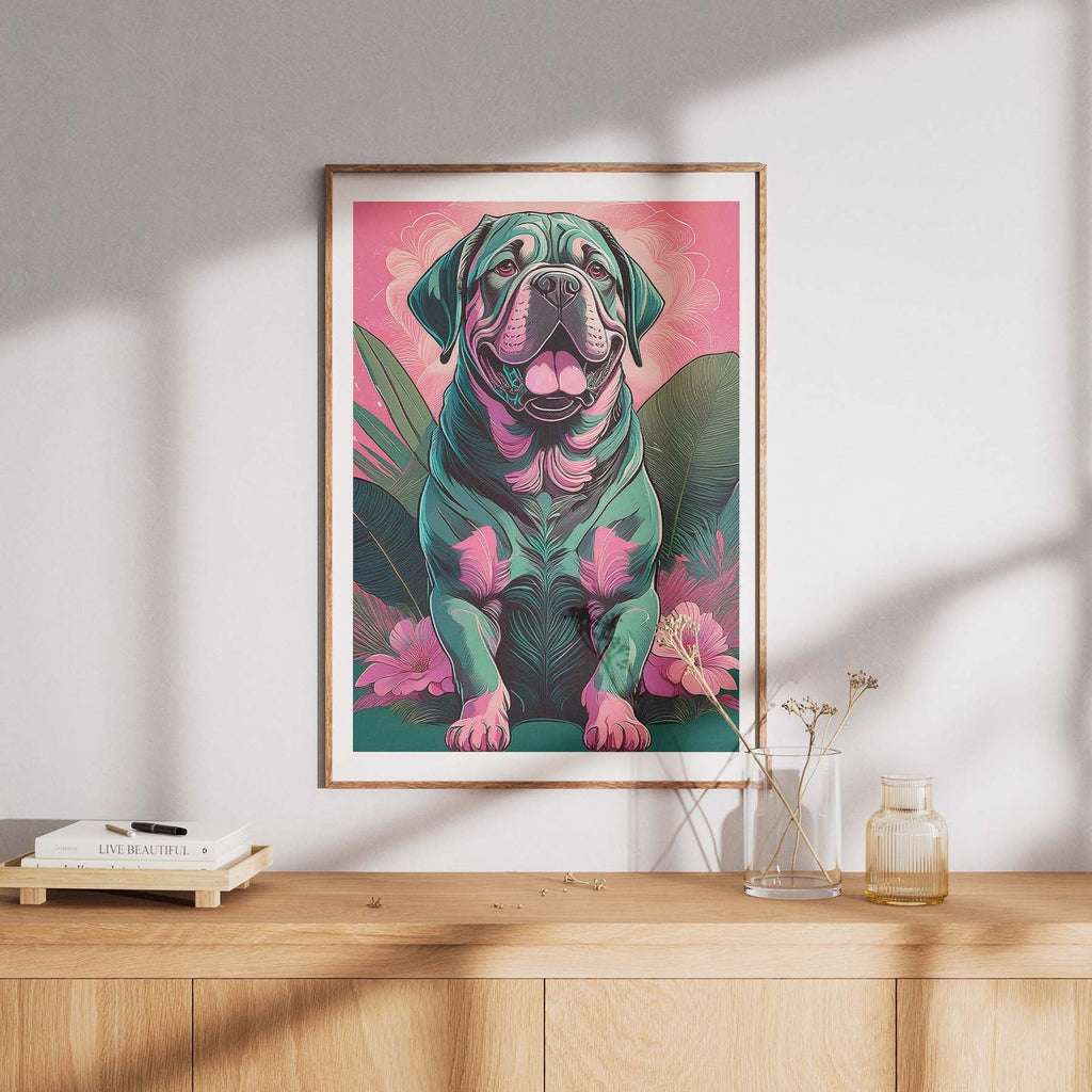 Dogue De Bordeaux Flowery Dog image 8