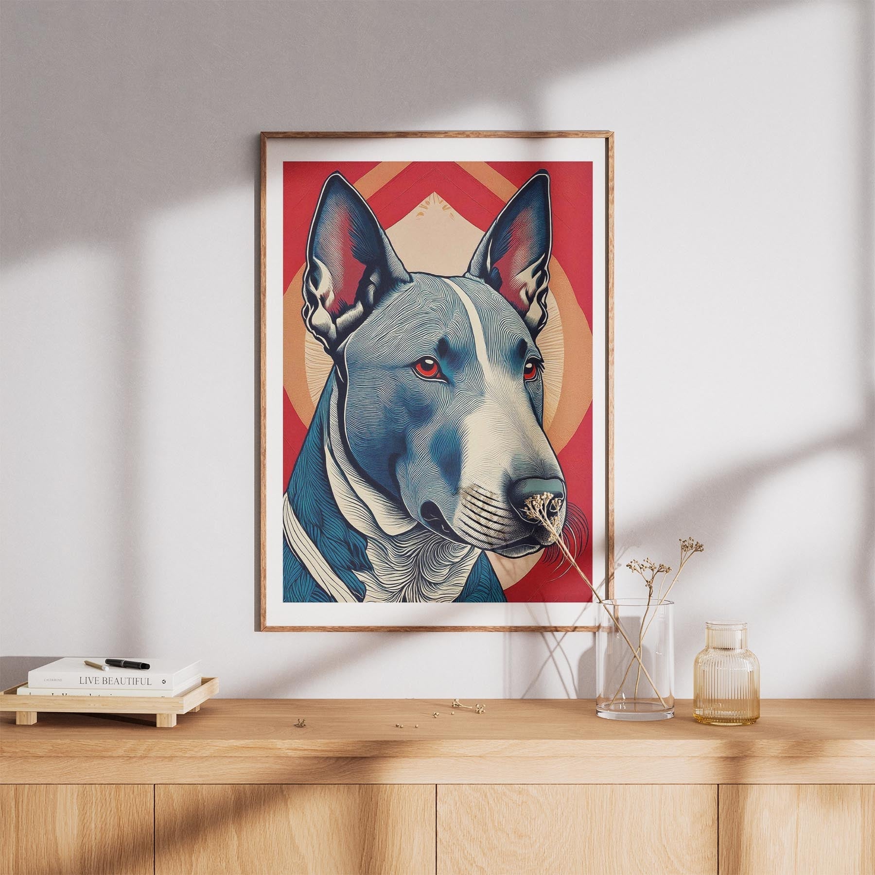 Bull Terrier Hokusai Japanese Inspired Dog Series 2 image 8