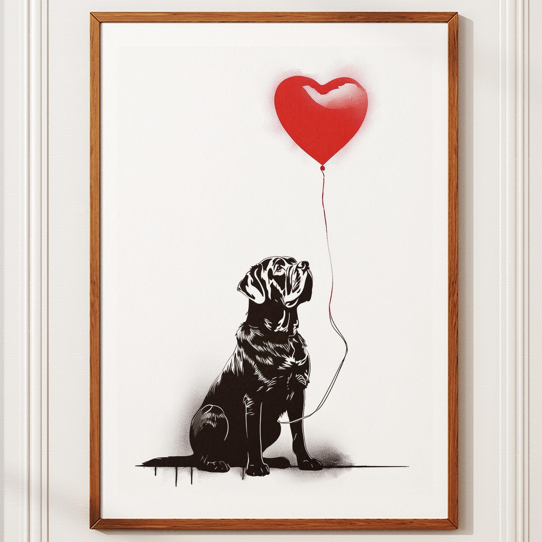 Neapolitan Mastiff DOGSY Series inspired by the Art of Banksy image 10