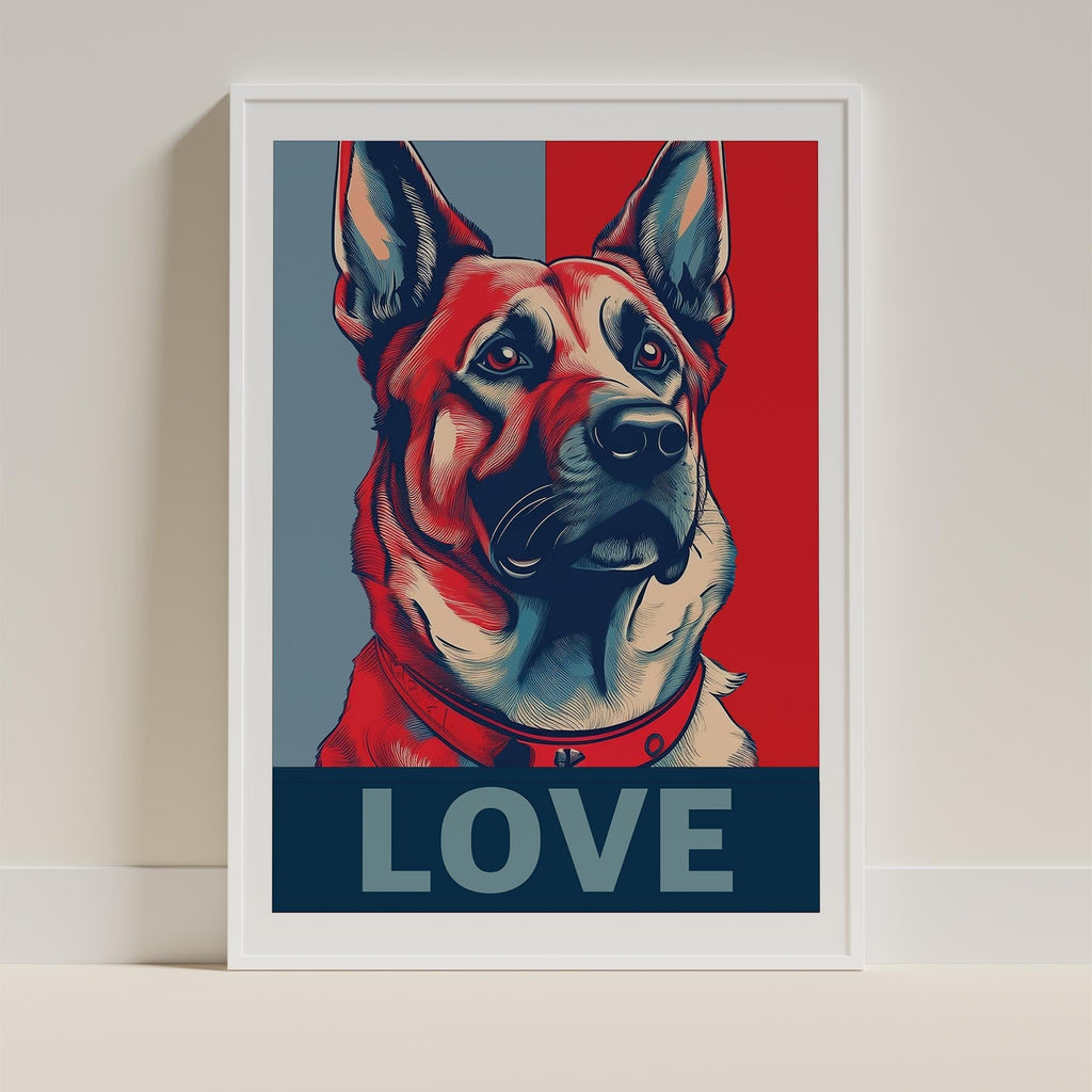 German Shepherd LOVE Series Inspired by the Obama Poster image 9