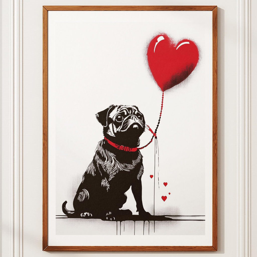 Pug DOGSY Series inspired by the Art of Banksy image 10