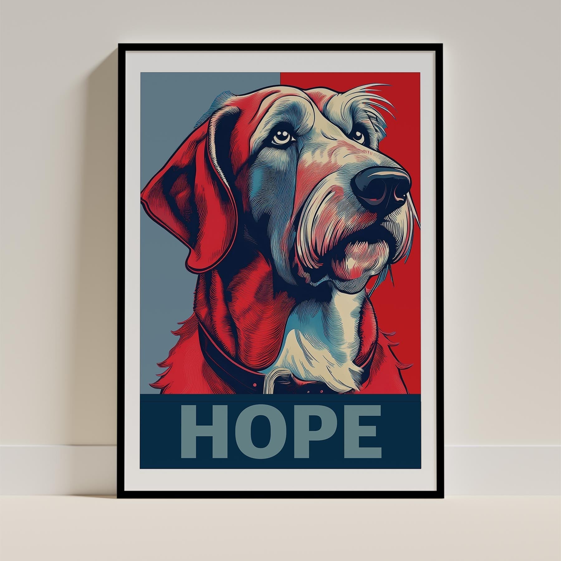 Irish Wolfhound HOPE Series Inspired by the Obama Poster image 0