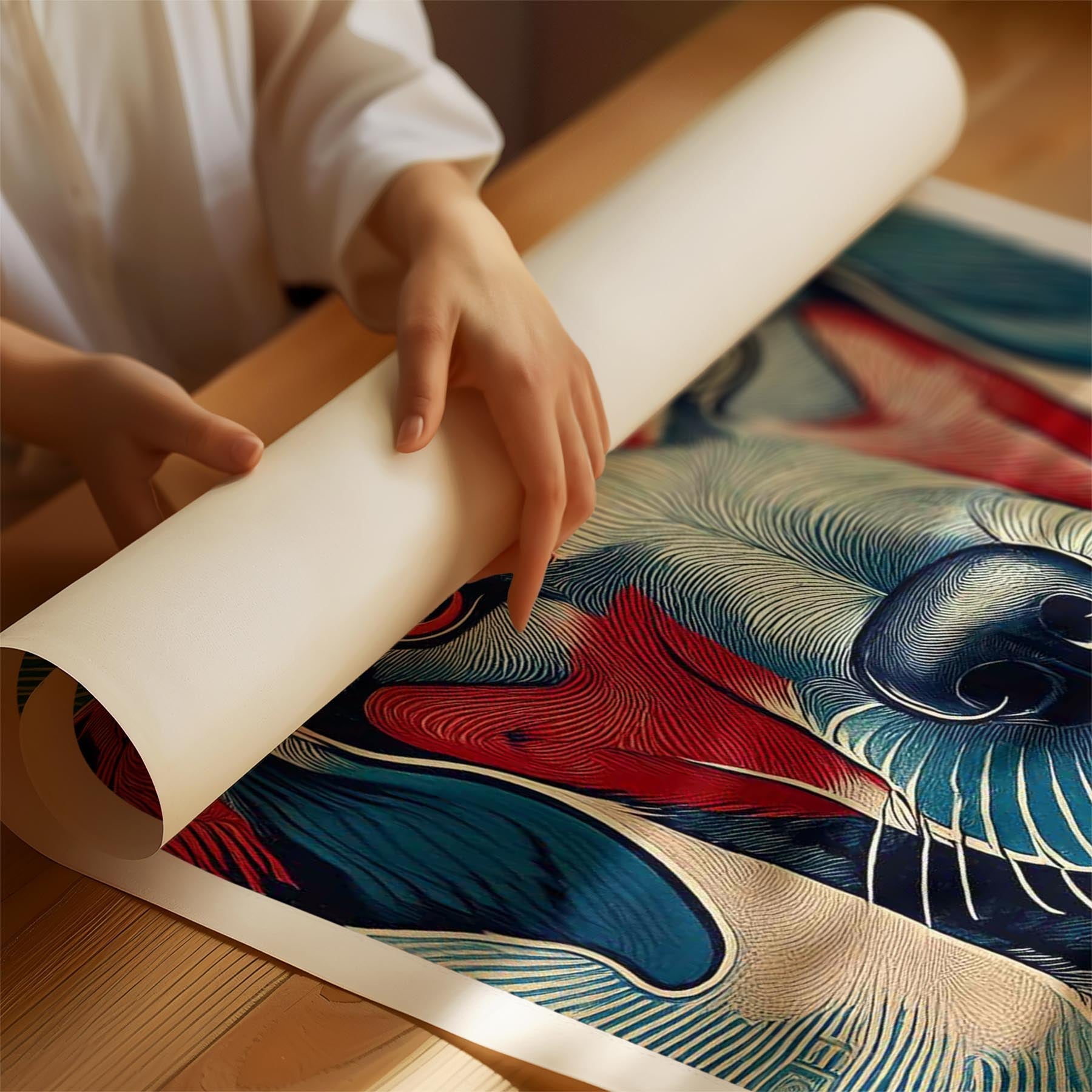 Rhoedesian Ridgeback Hokusai Japanese Inspired Dog Series image 1