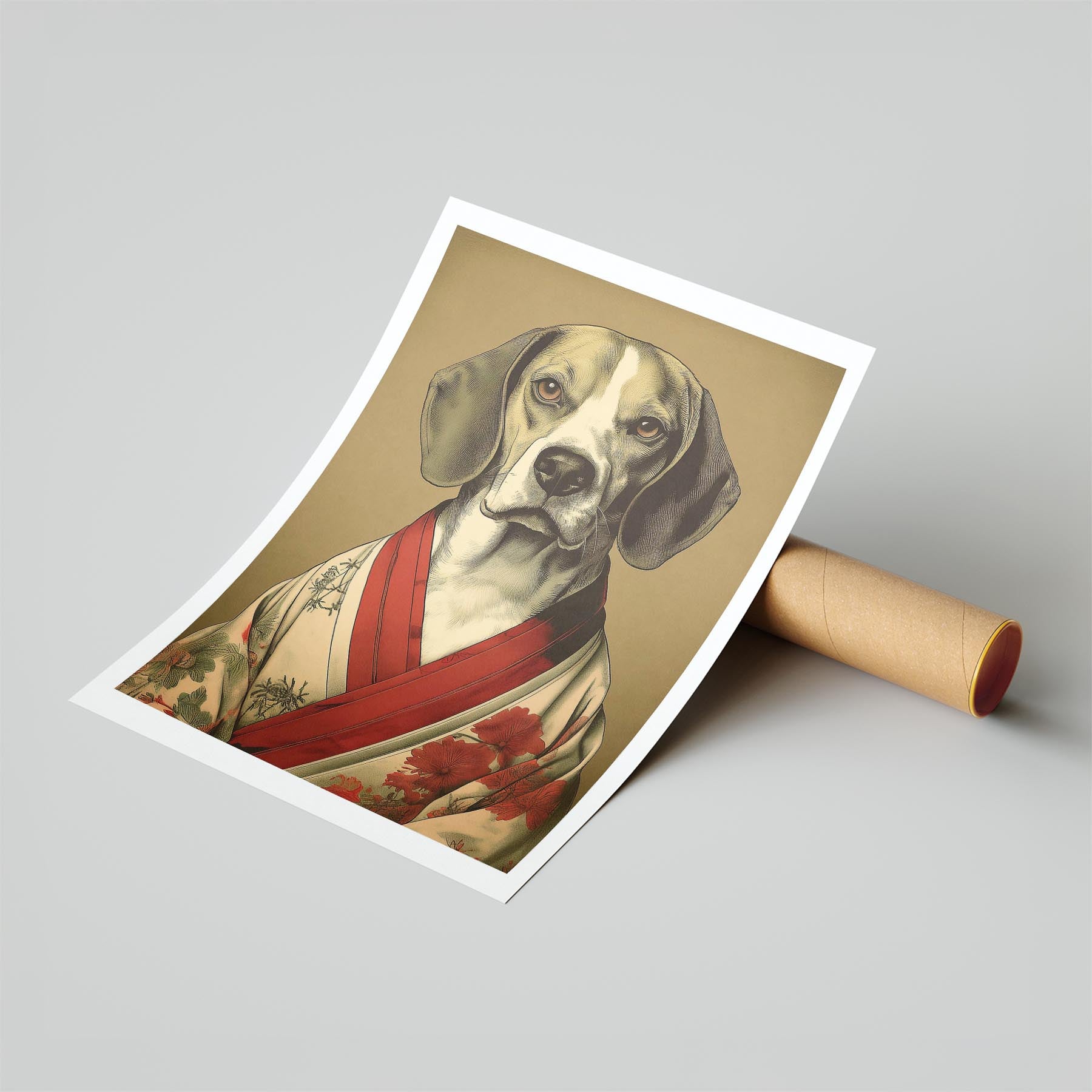 Beagle Japanse Kimono Dog Series image 6