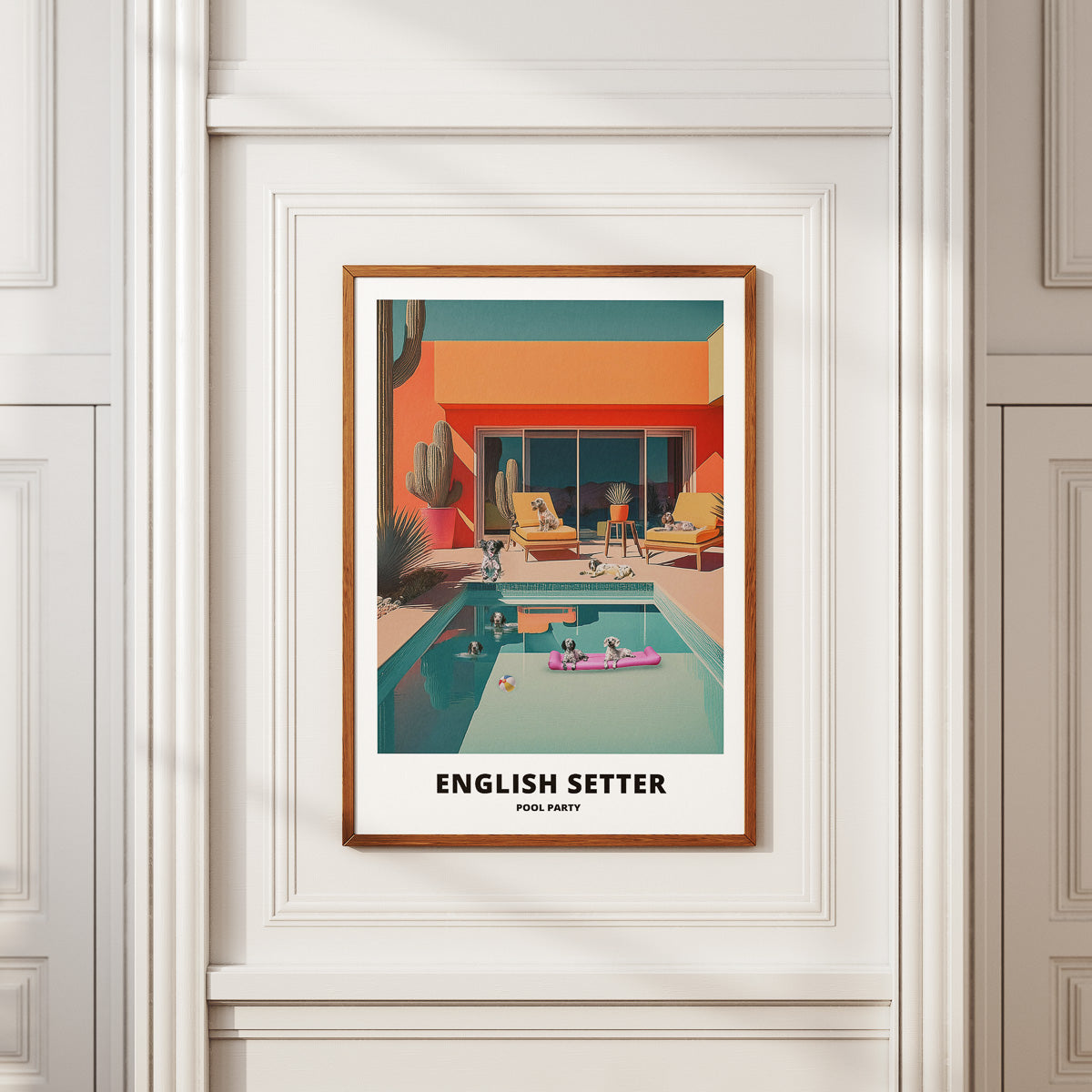 English Setter Pool Party image 2