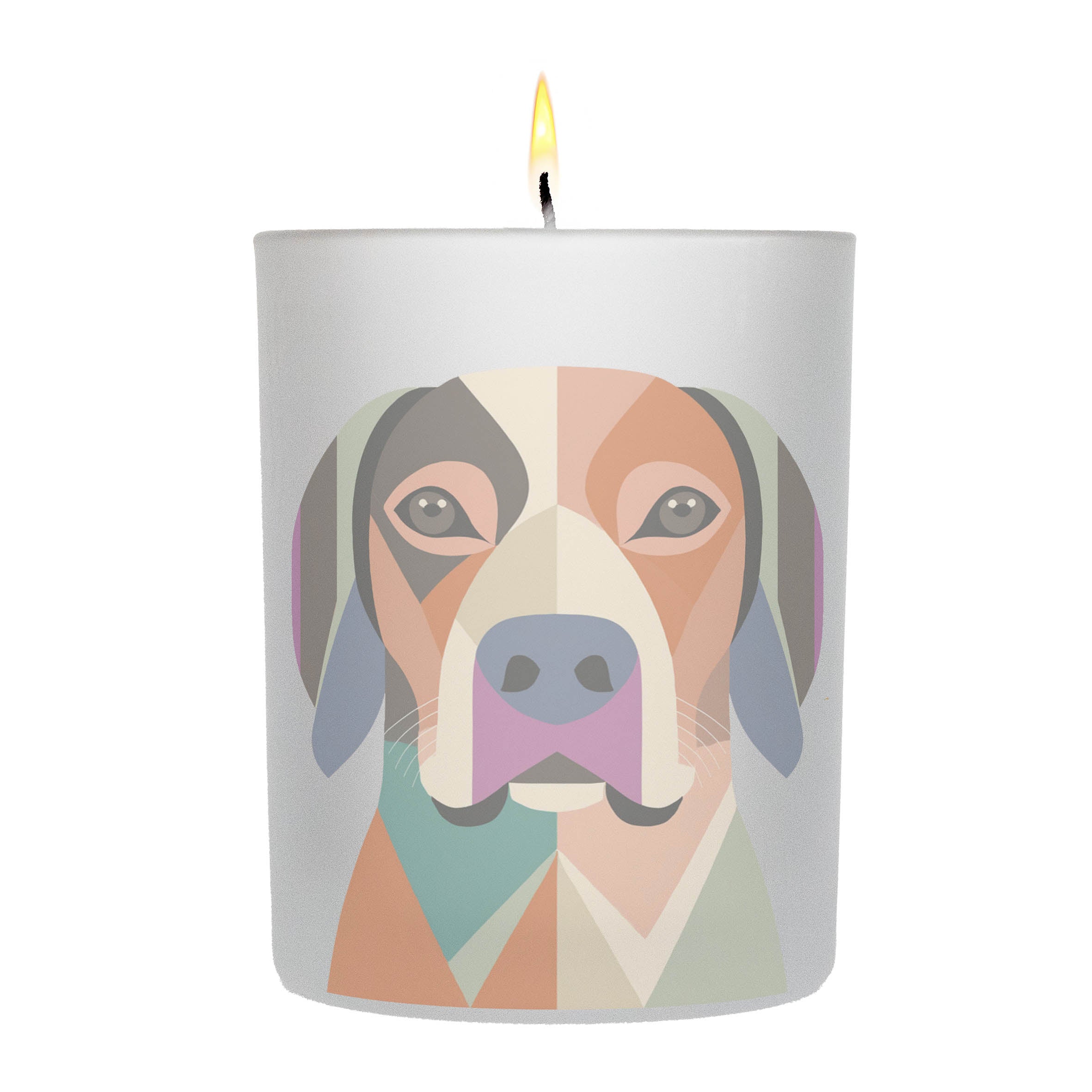 Bracco Italiano Graphic Retro Chic Frosted Candle