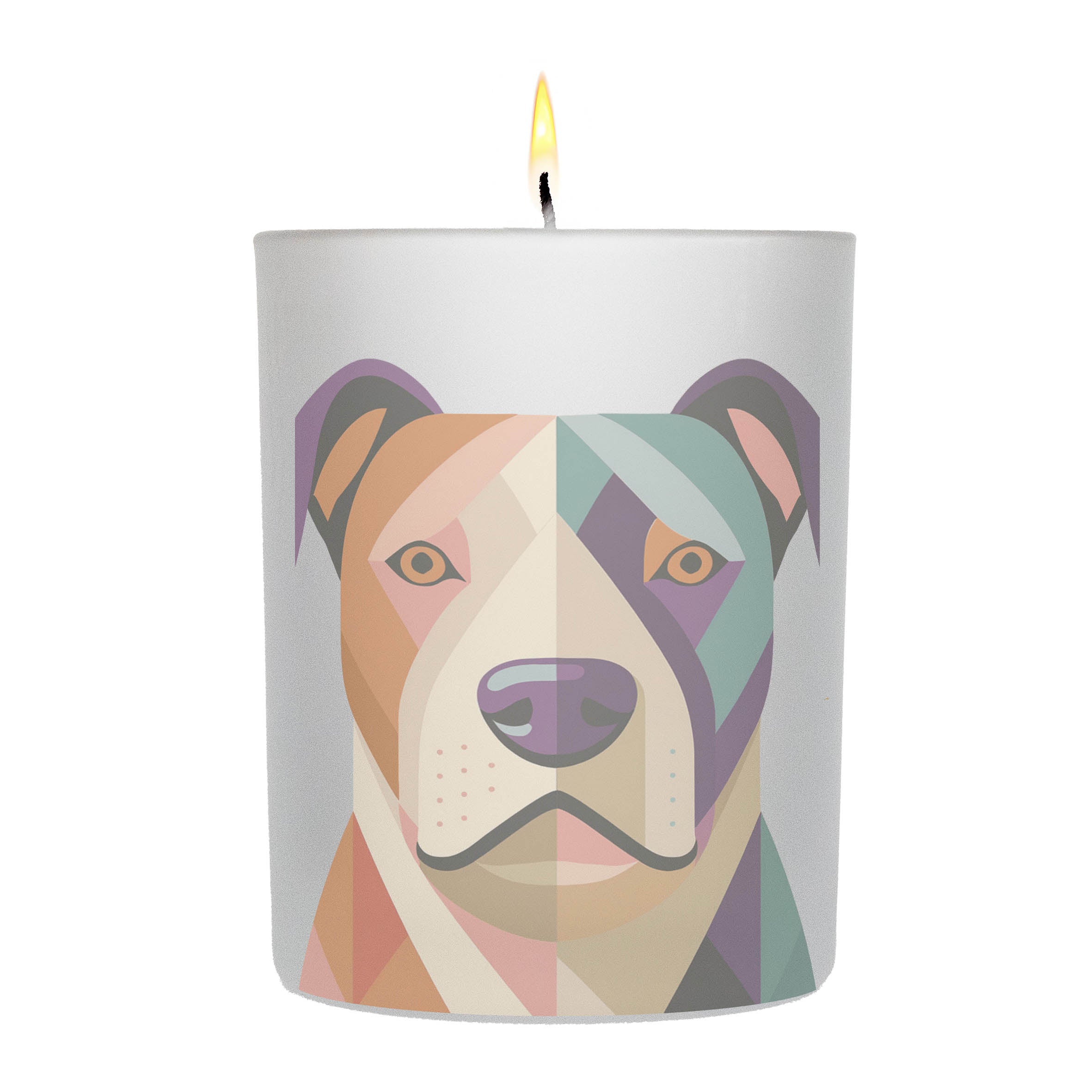 Bull Arab Graphic Retro Chic Frosted Candle