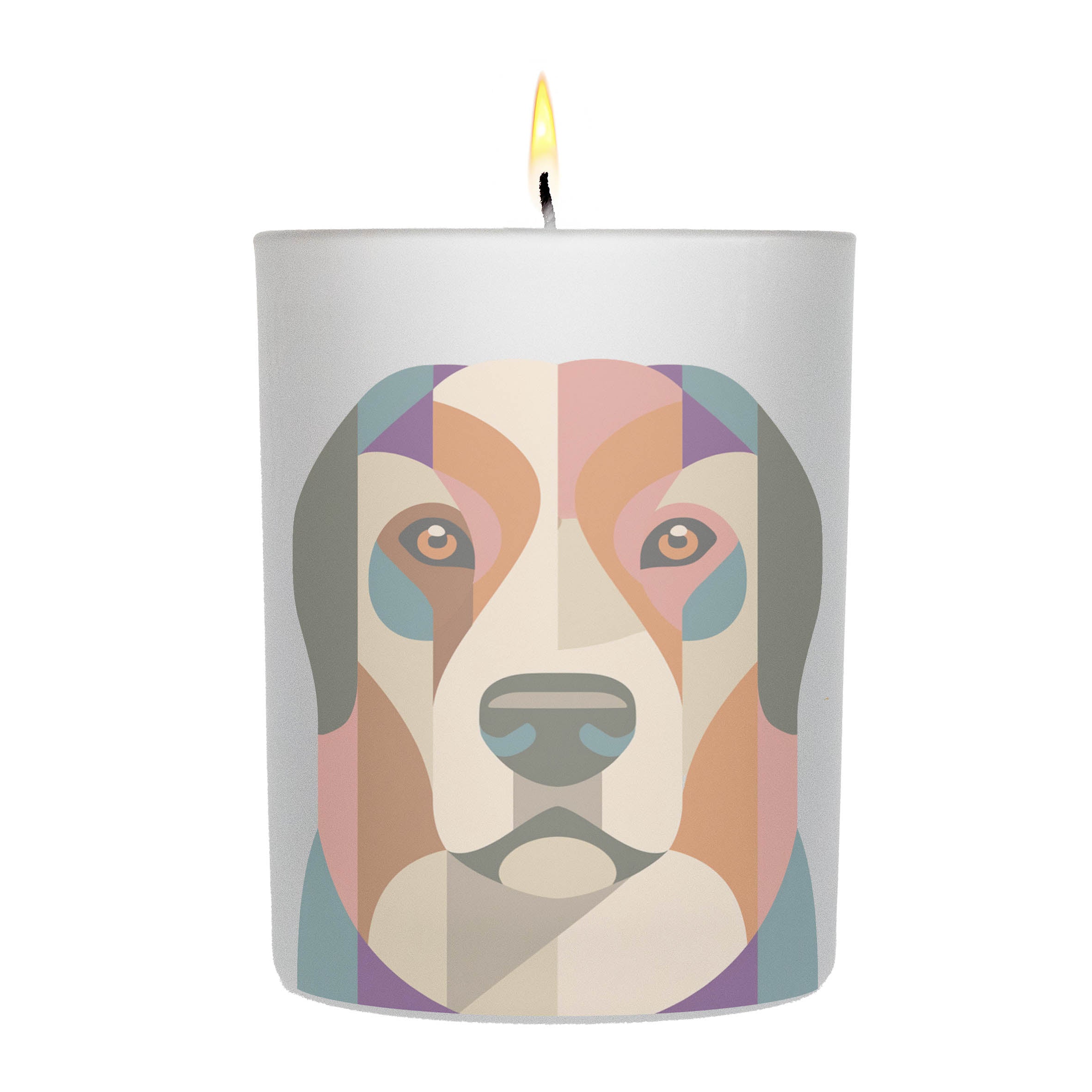 Maremma Graphic Retro Chic Frosted Candle