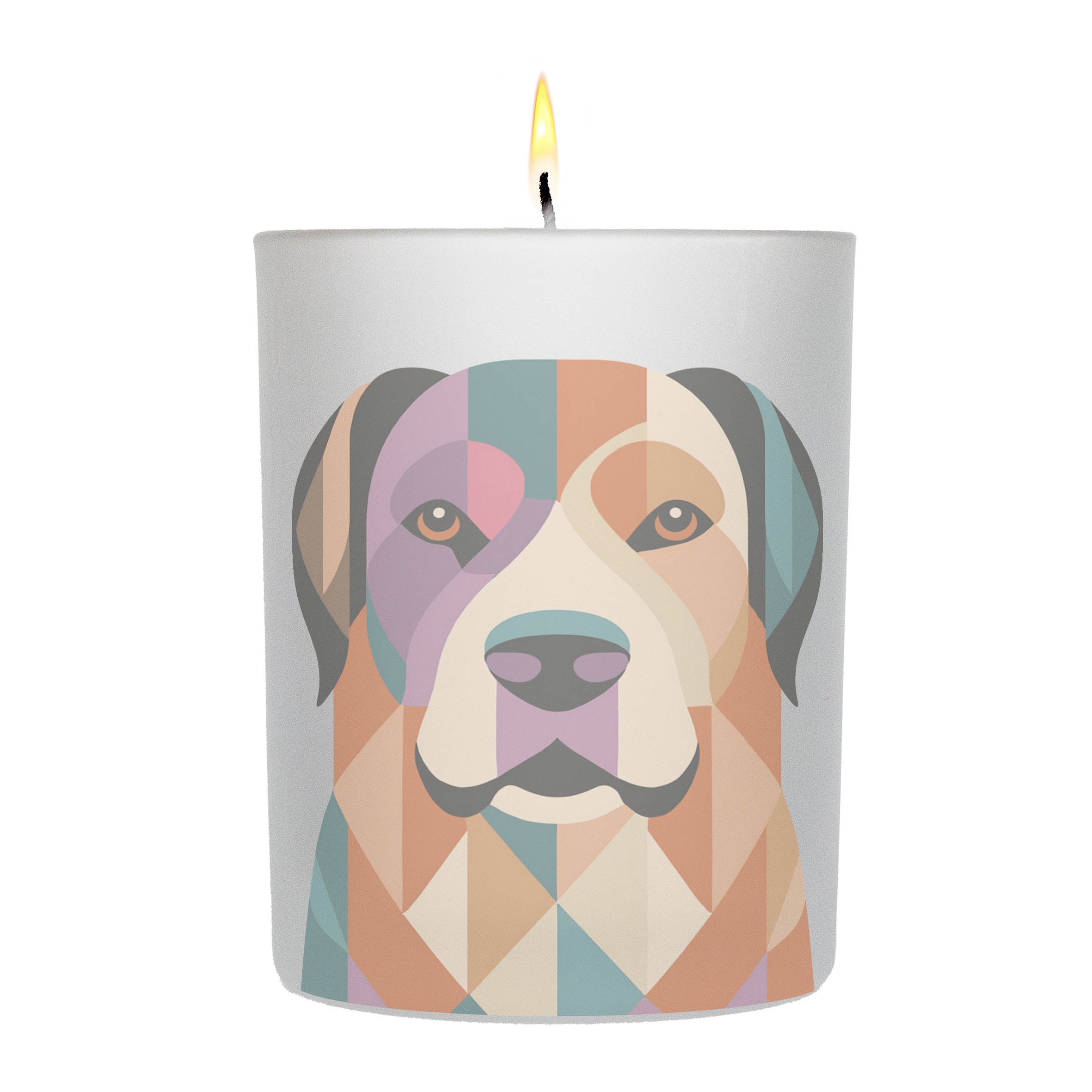 Murray River Retriever Graphic Retro Chic Frosted Candle