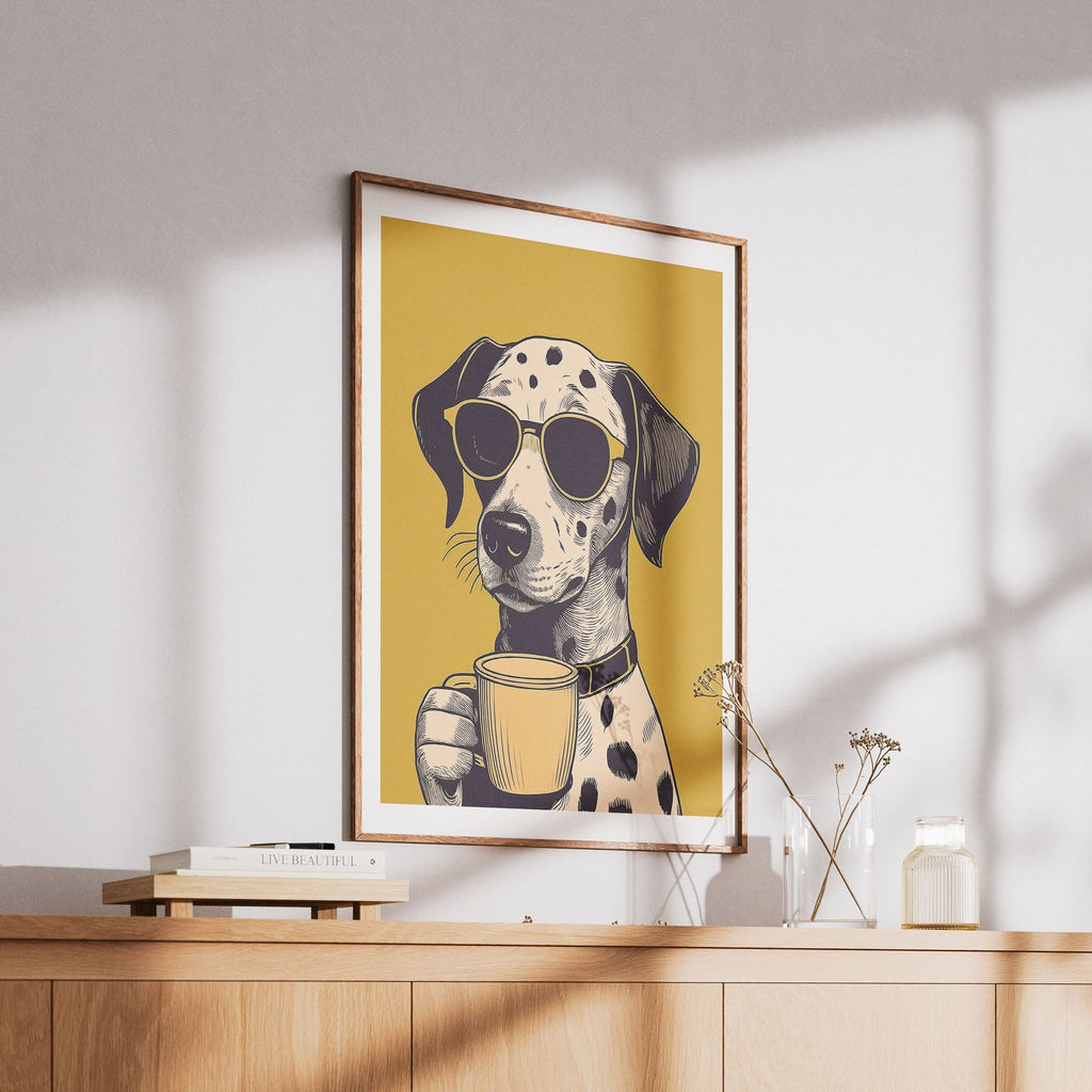 Dalmation Chillin Coffee Dog image 6