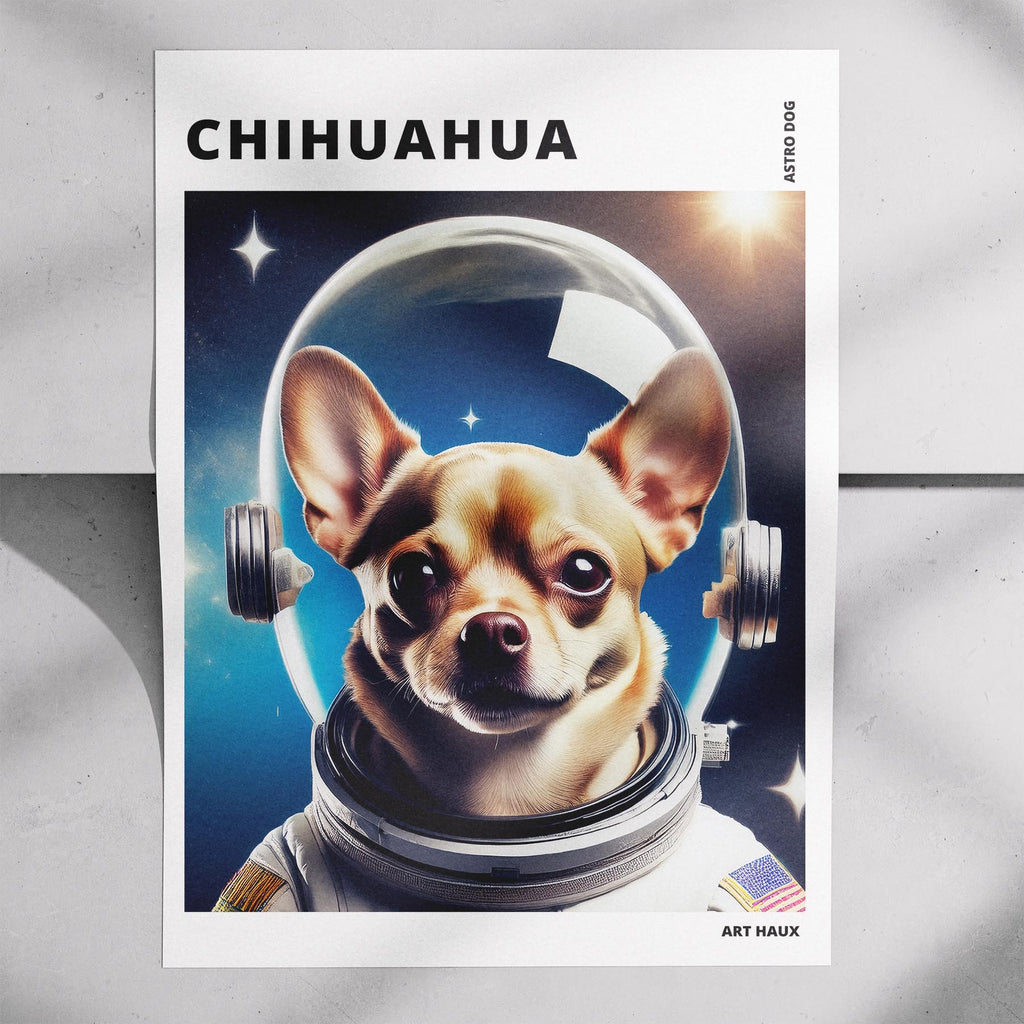 Chihuahua Astronaut Dog Series with Text Astro Dog image 7