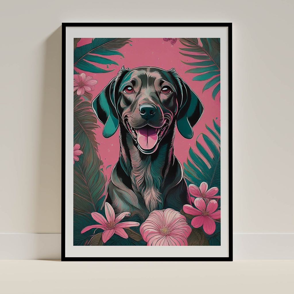 Vizsla Flowery Dog image 0