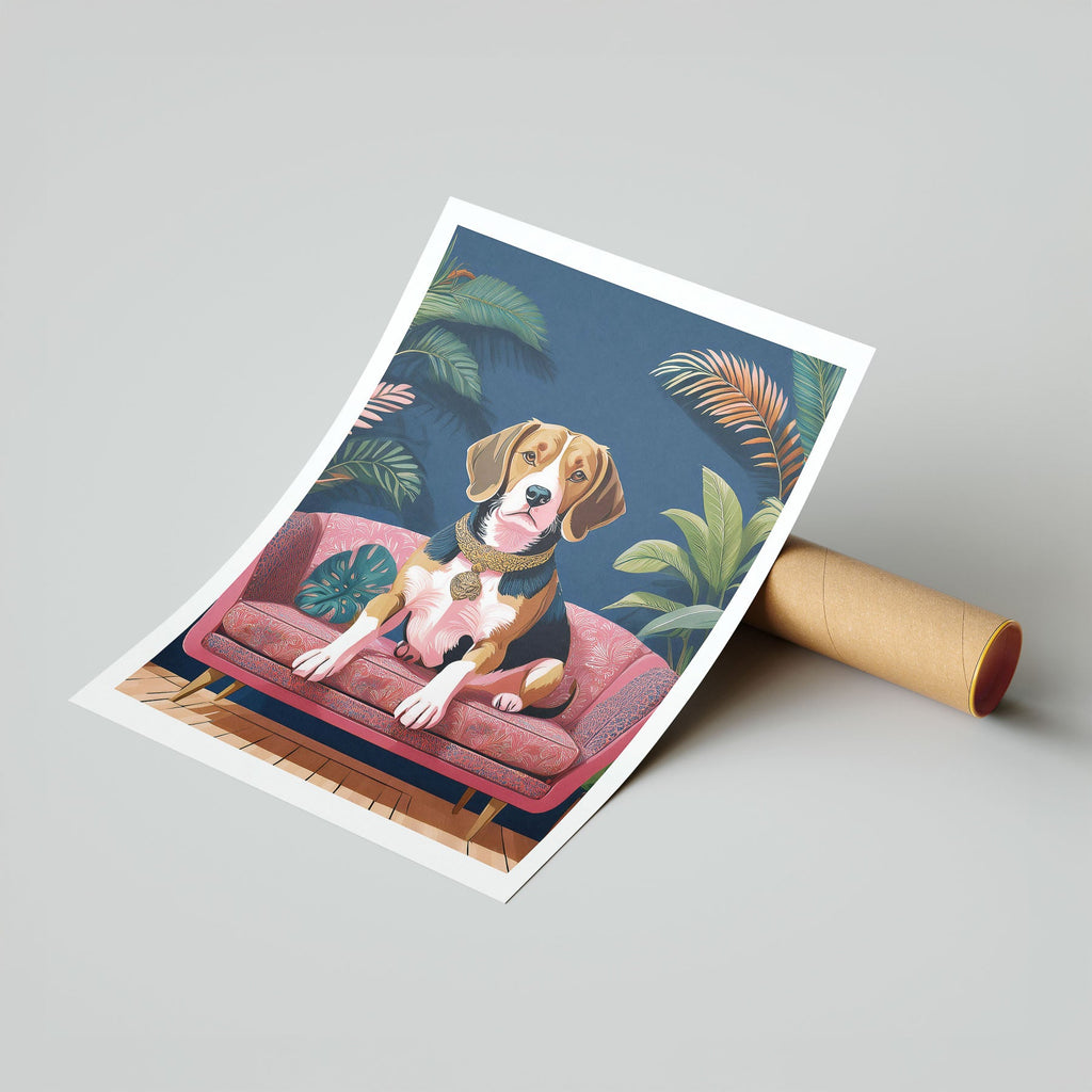 Beagle Just Lounging Around image 7