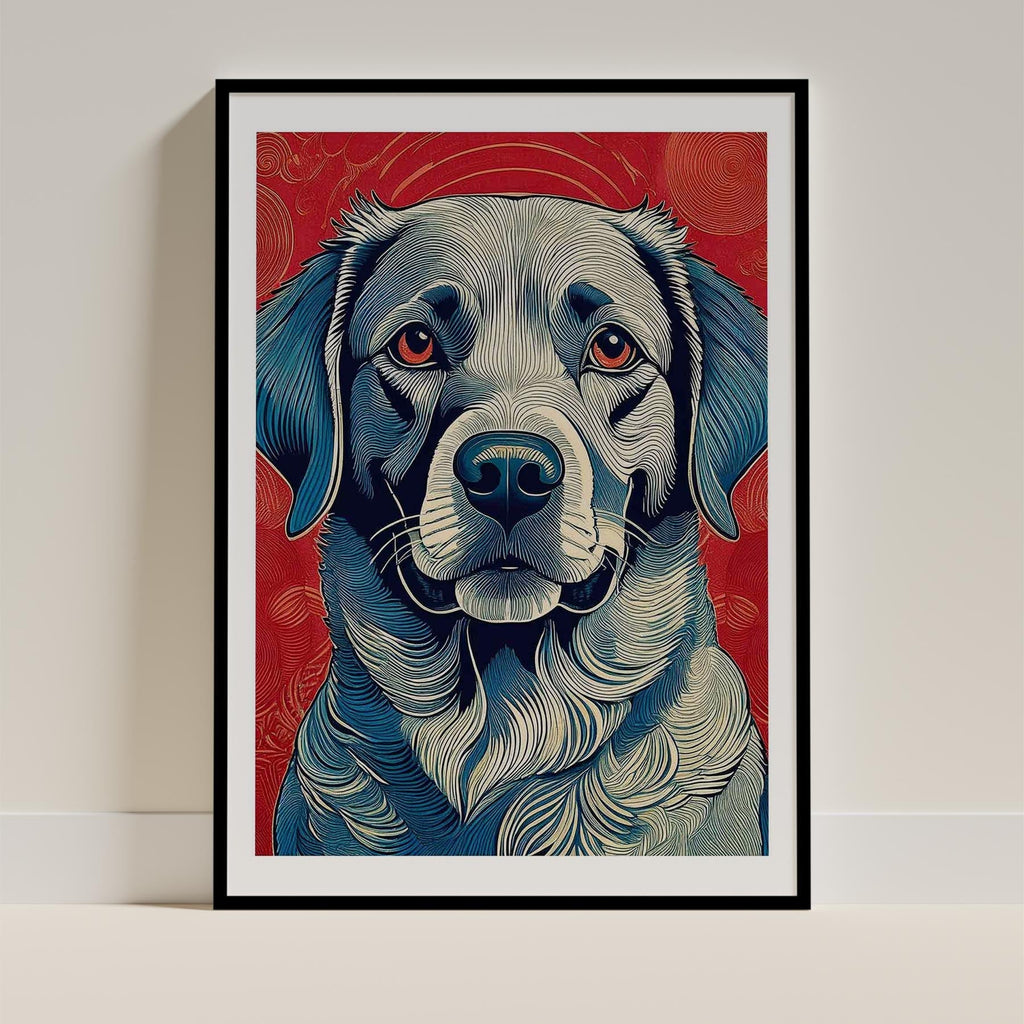 Labrador Retriever Hokusai Japanese Inspired Dog Series 3 image 0