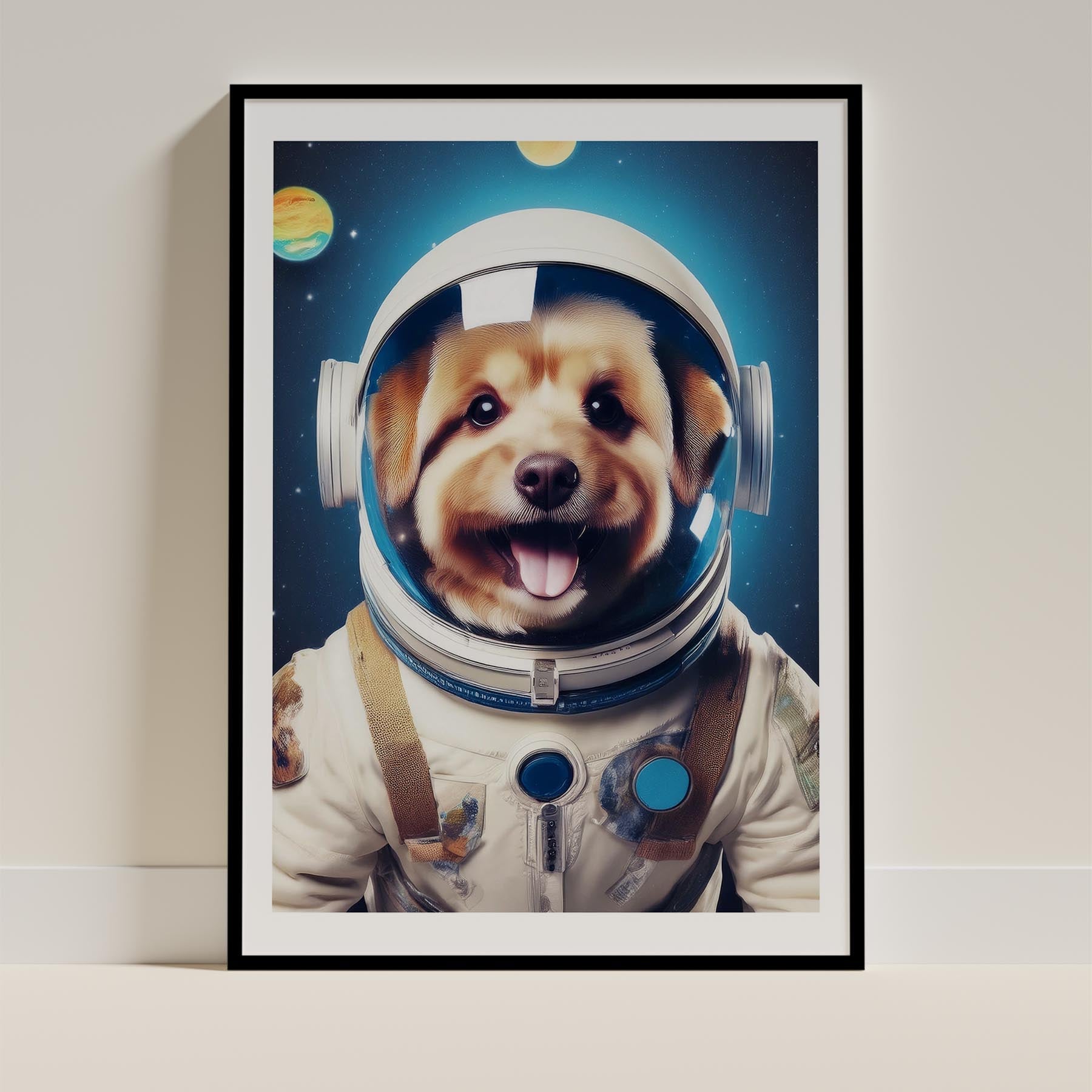 Australian Silky Terrier Astronaut Dog Series image 11