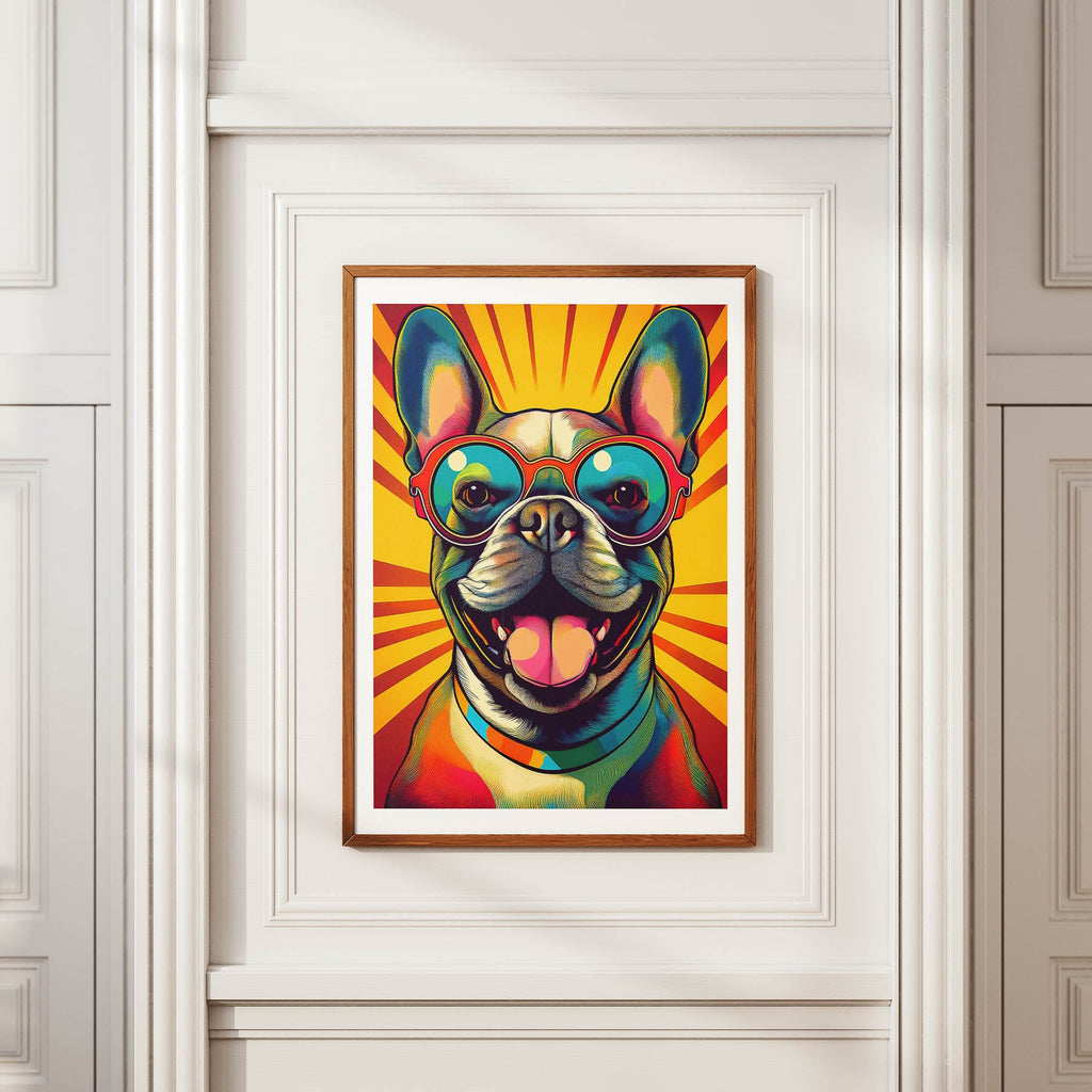 French Bull In Colourful Sunnies 2 image 2