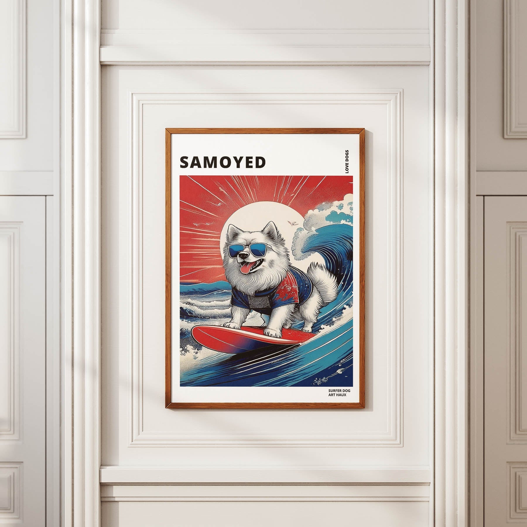 Samoyed Hokosai Surfer Dogs 1 image 2