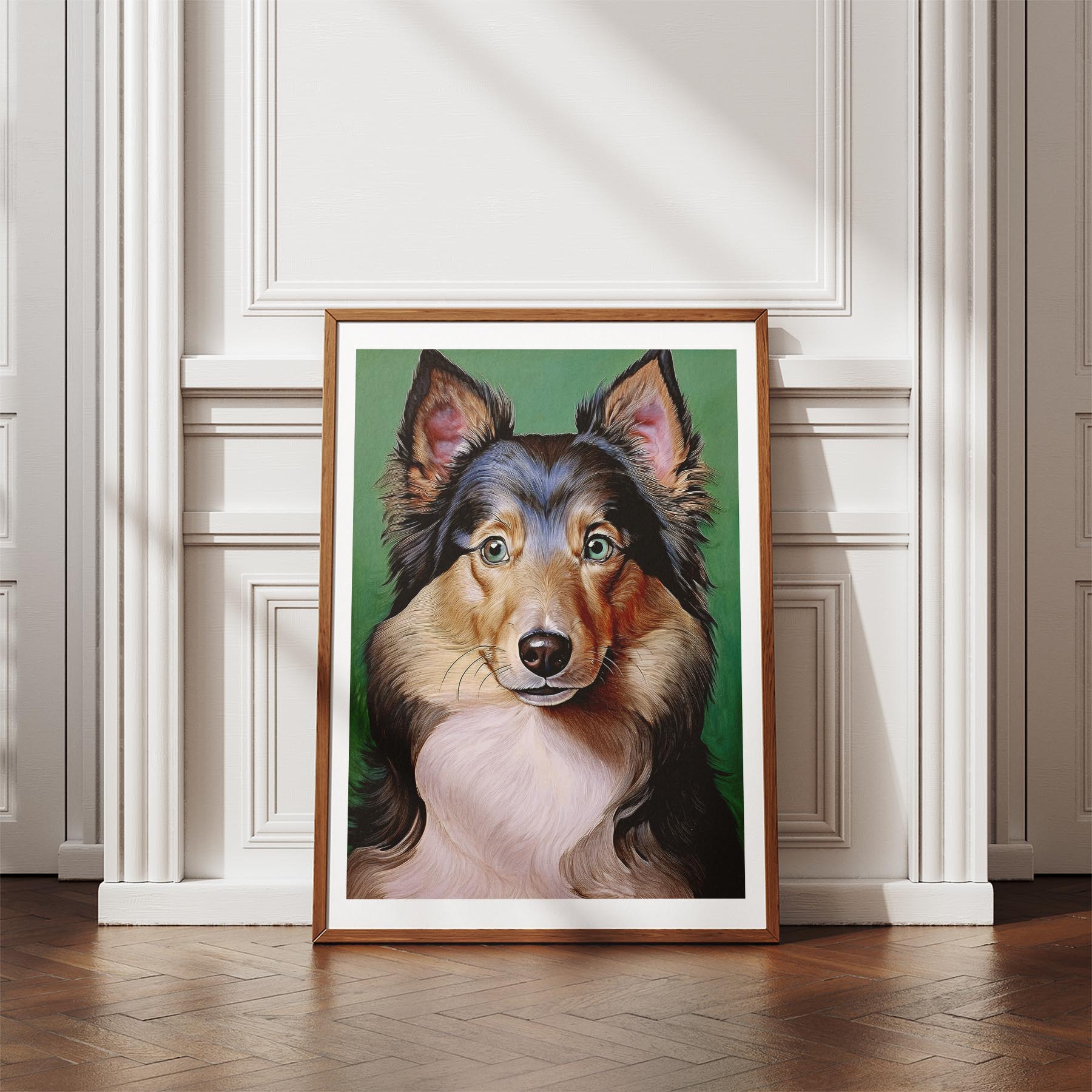 Shetland Sheepdog Green Painted Series image 4