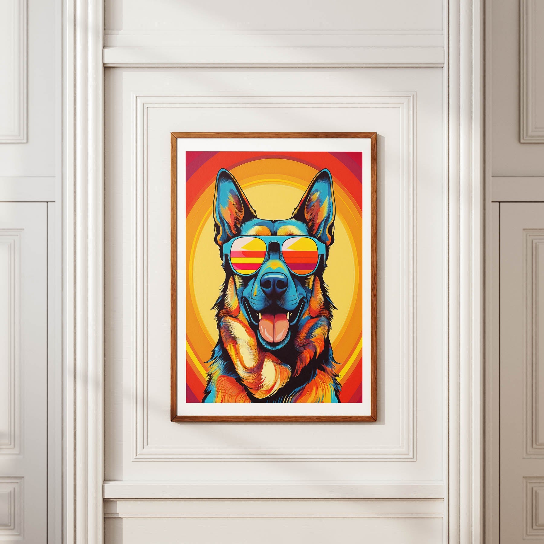 German Shepherd Dog In Colourful Sunnies 11 image 2