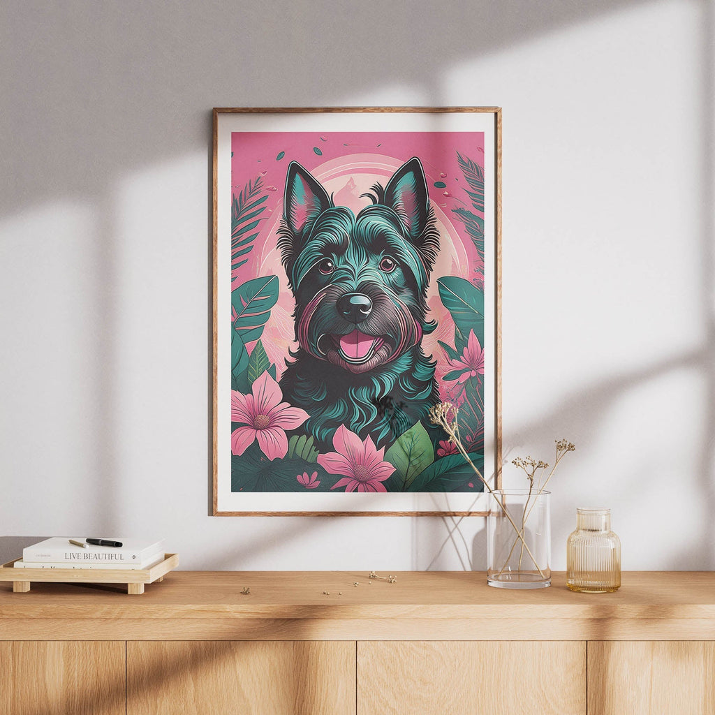 Scottish Terrier Flowery Dog image 8