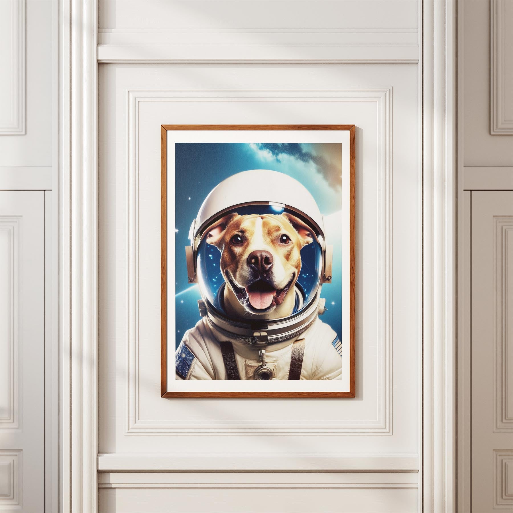 American Staffordshire Terrier Astronaut Dog Series image 3