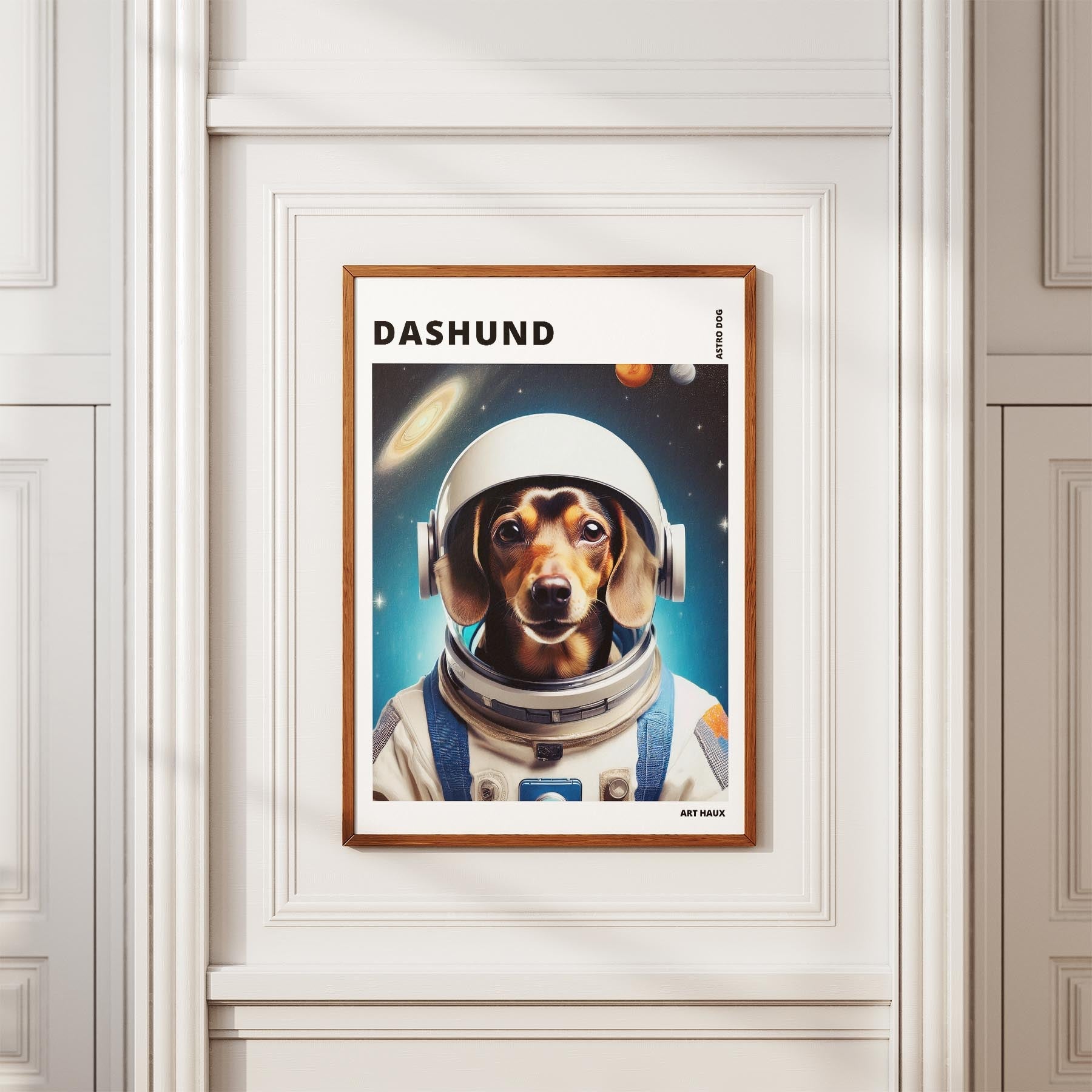 Dachshund Astronaut Dog Series with Text Astro Dog image 3