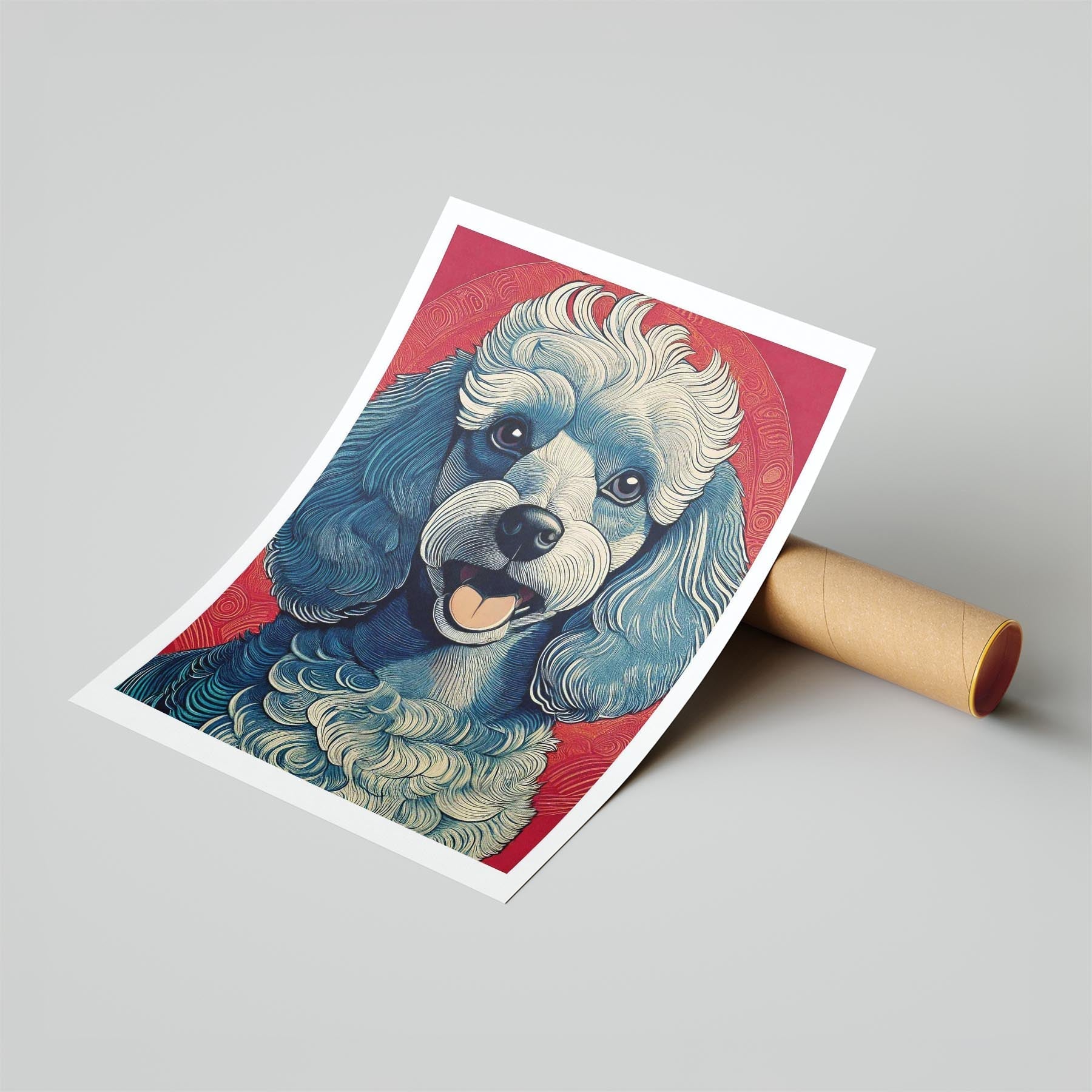 Poodle Hokusai Japanese Inspired Dog Series 1 image 6