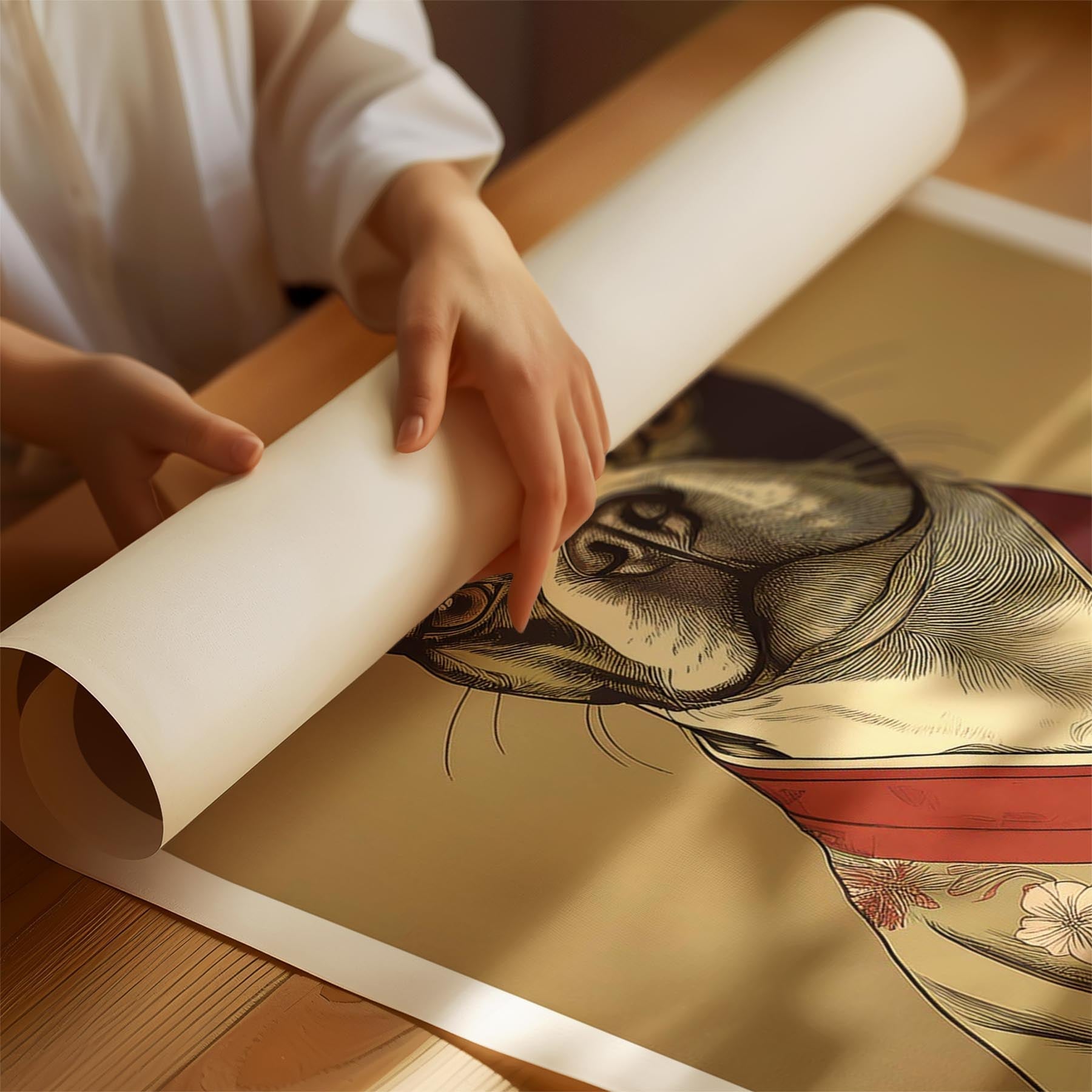 Boston Terrier Japanse Kimono Dog Series image 1