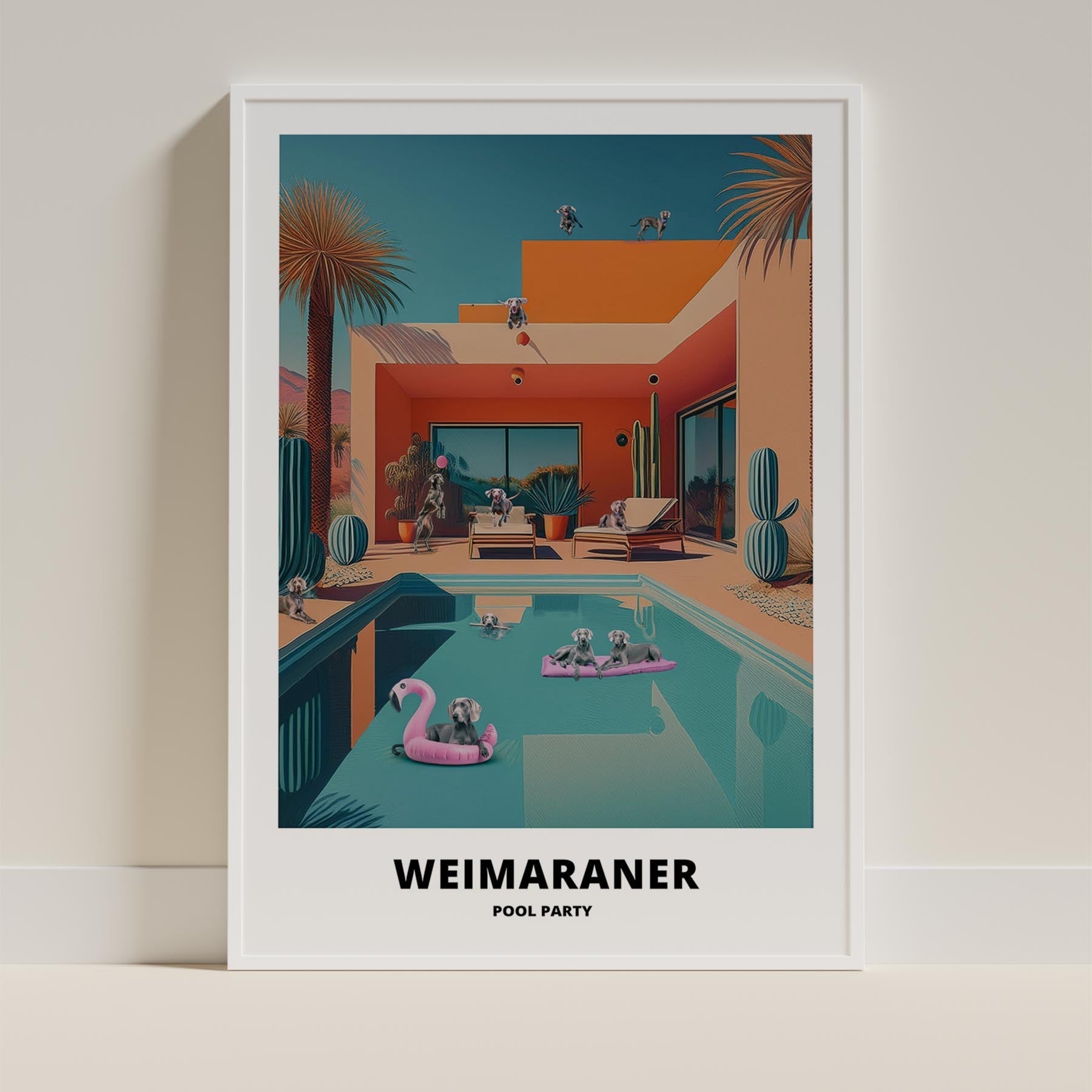 Weimaraner Pool Party image 13