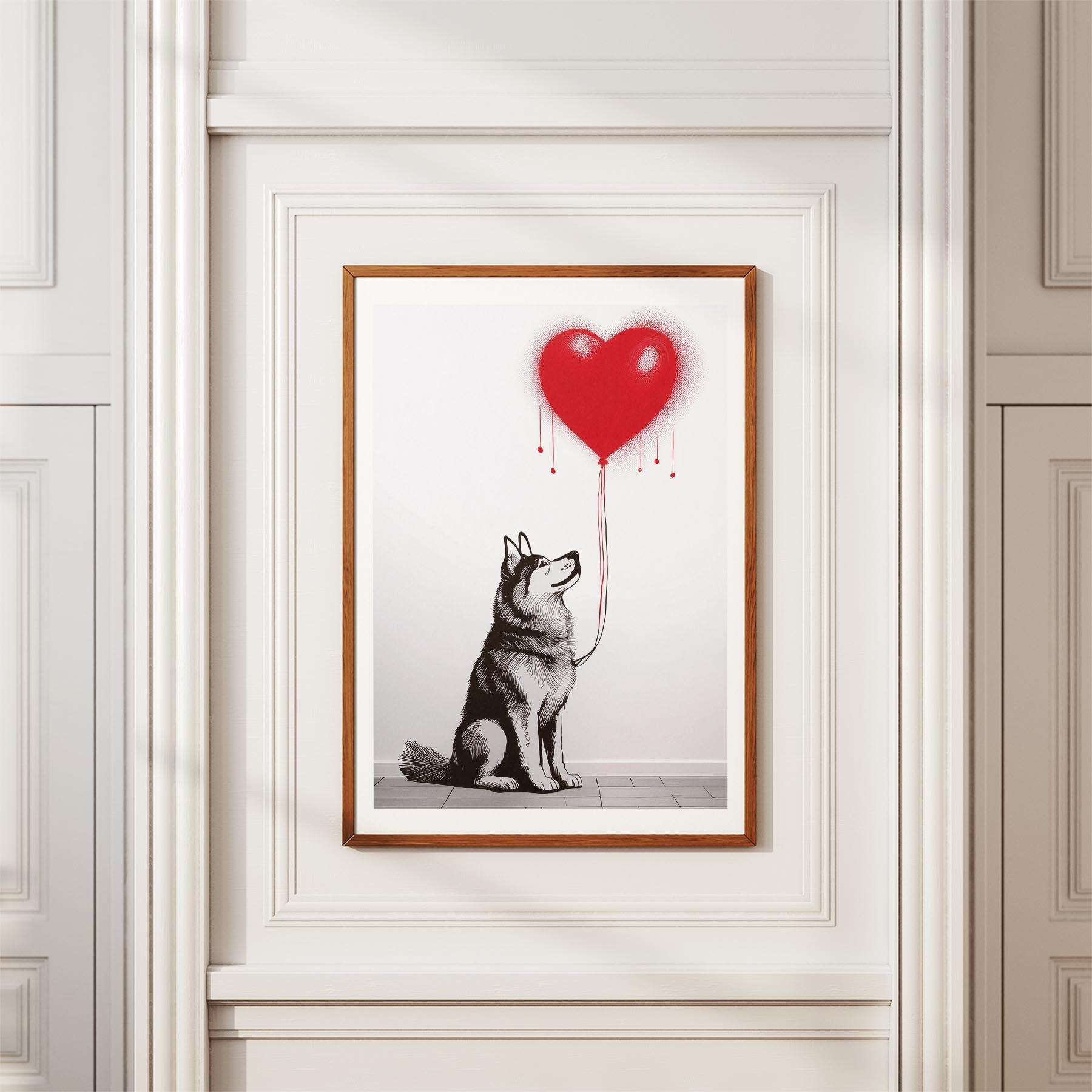 Alaskan Malamute DOGSY Series inspired by the Art of Banksy image 3