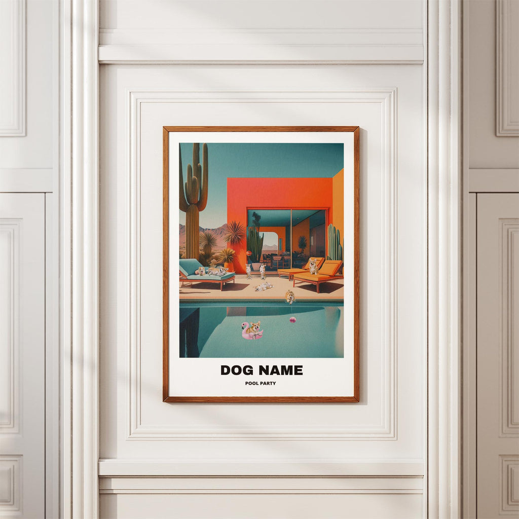 Corgi Custom Pool Party WITH TEXT image 3