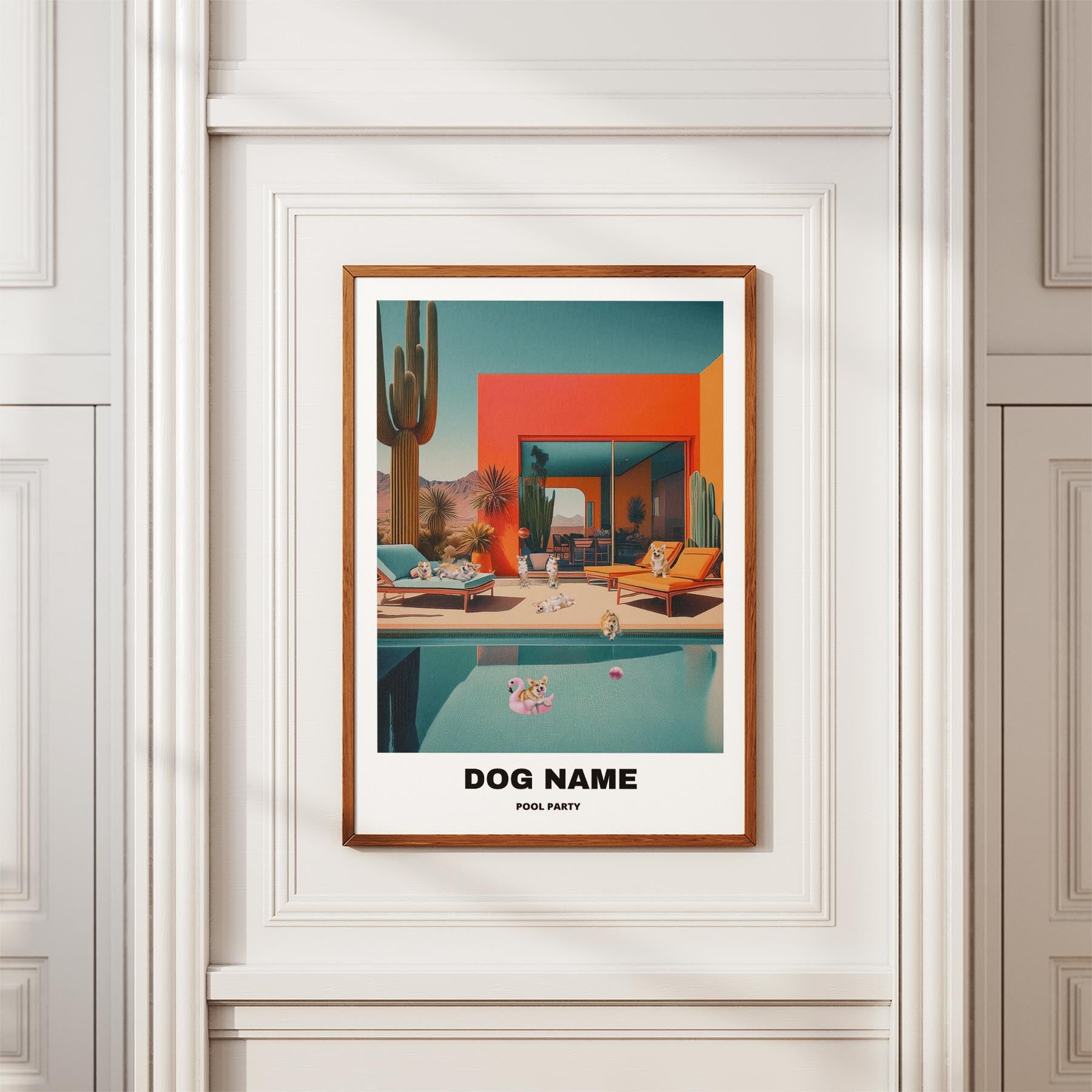 Corgi Custom Pool Party WITH TEXT image 3