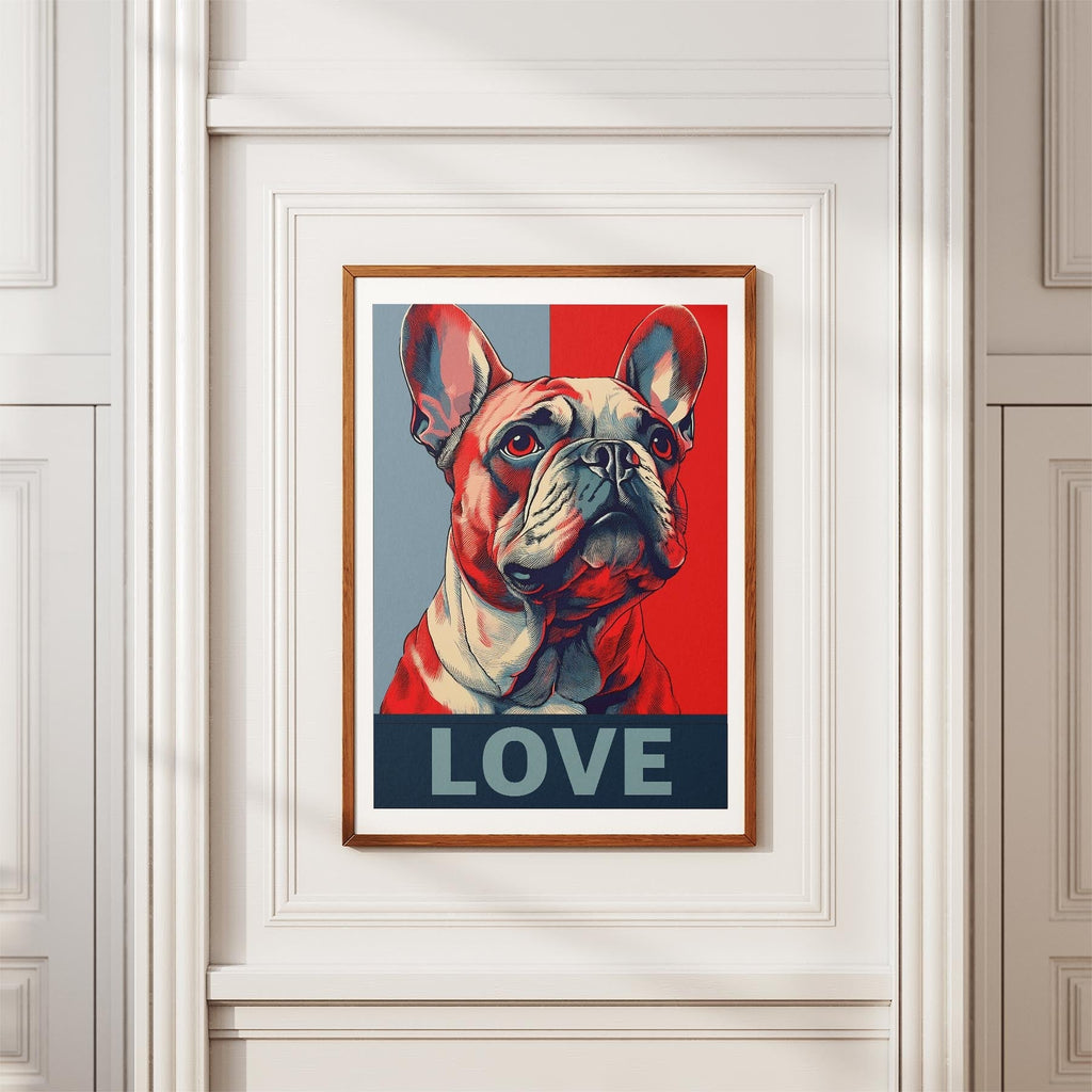 French Bulldog LOVE Series Inspired by the Obama Poster image 3