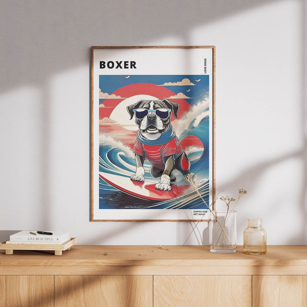 Boxer Hokosai Surfer Dogs 1 image 8