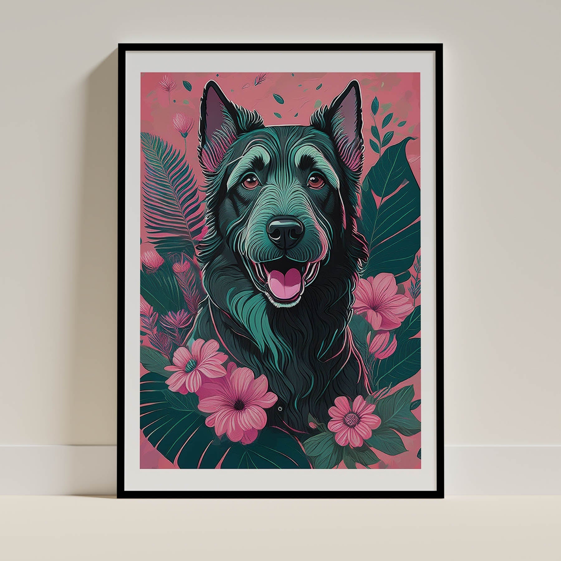 Wolfhound Flowery Dog image 0