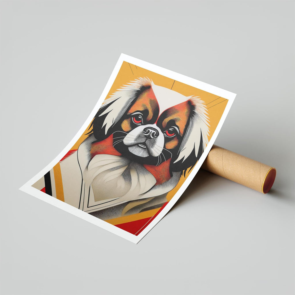 Pekingese Geometric Orange Series image 6