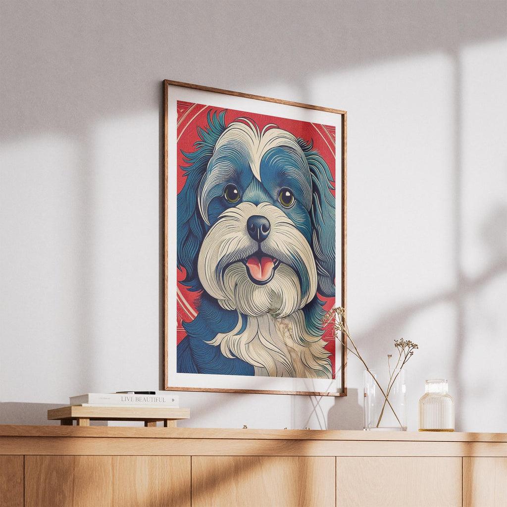 Poodle Hokusai Japanese Inspired Dog Series image 5