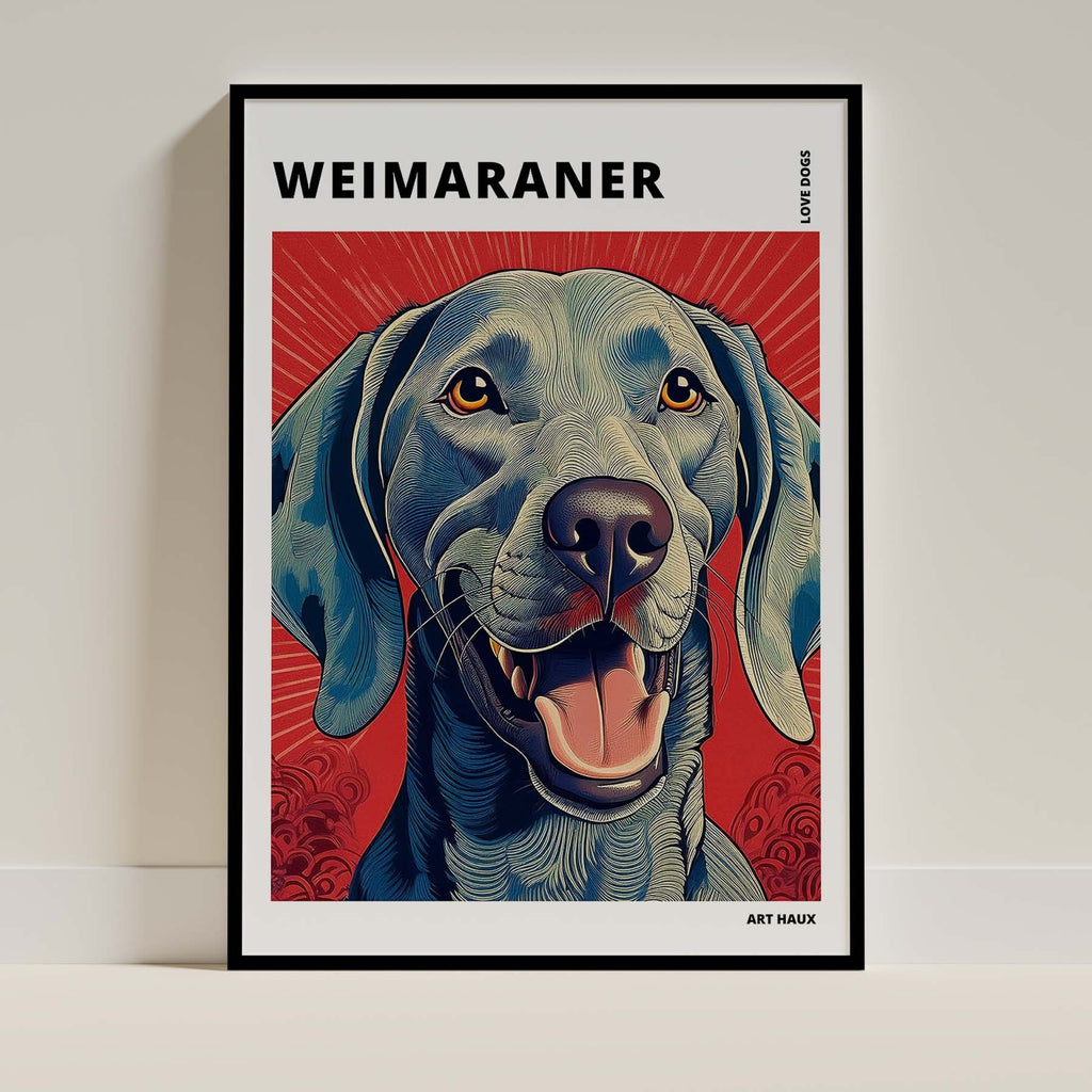 Whippet Hokusai Japanese Inspired Dog Series with Text image 0