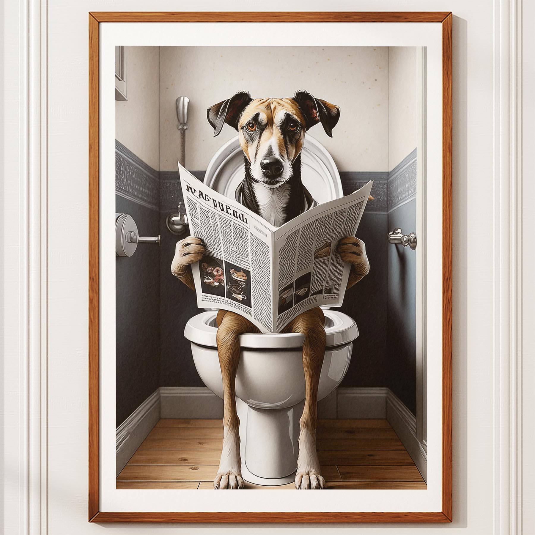 Greyhound Toilet Humour Dog Series 2 image 10