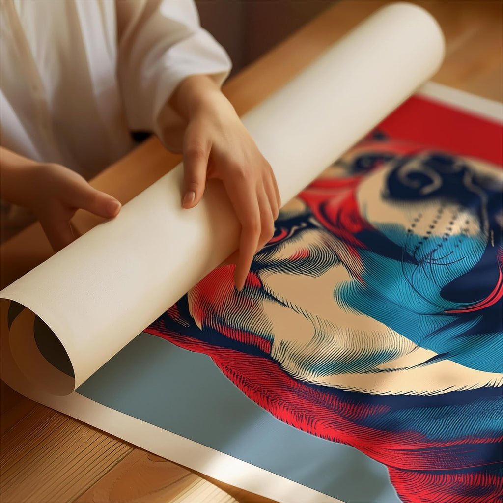 Akita Inu LOVE Series Inspired by the Obama Poster image 1