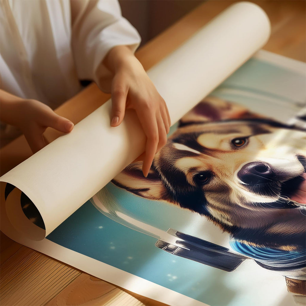 Alaskan Malamute Astronaut Dog Series image 1