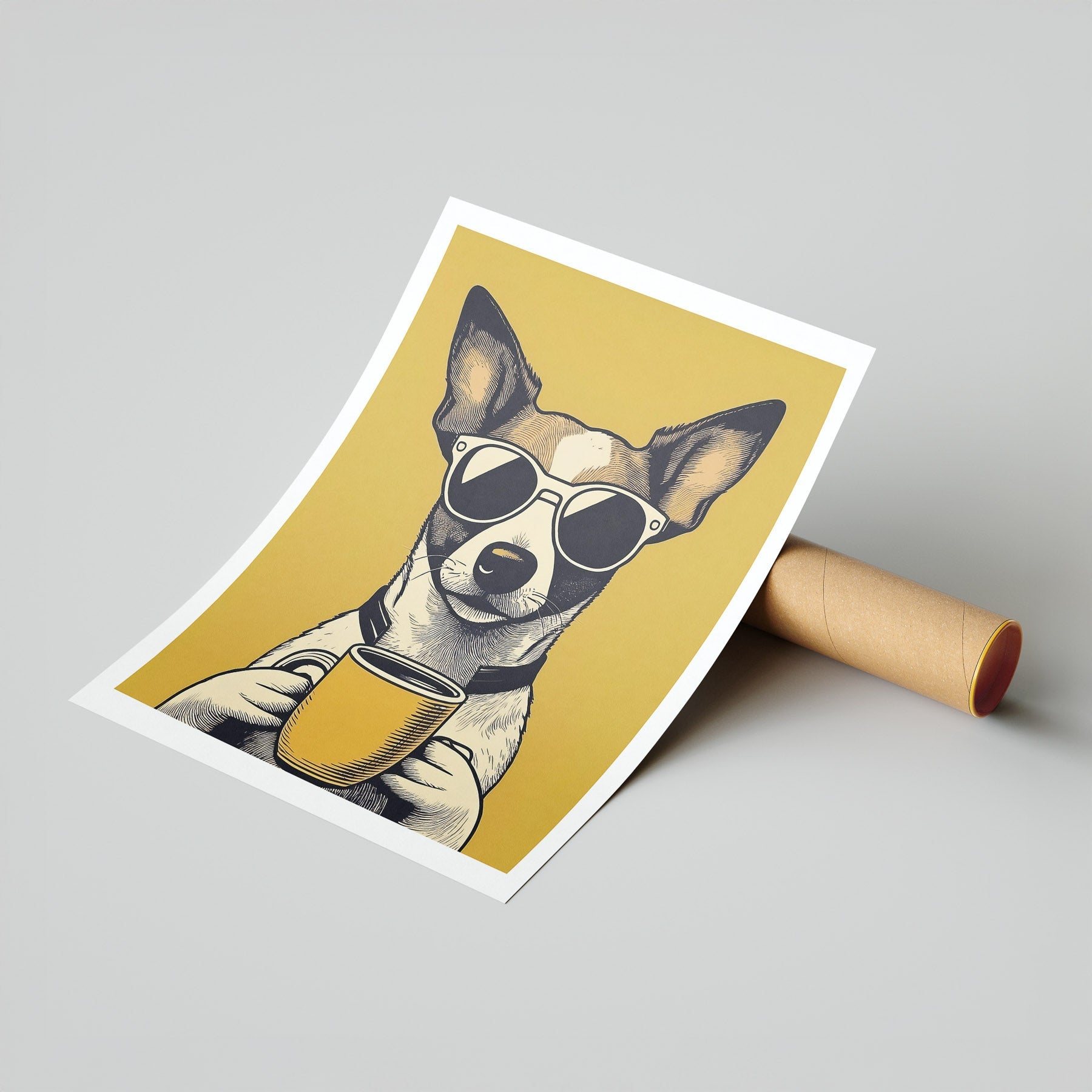 Jack Russell Chillin Coffee Dog image 7