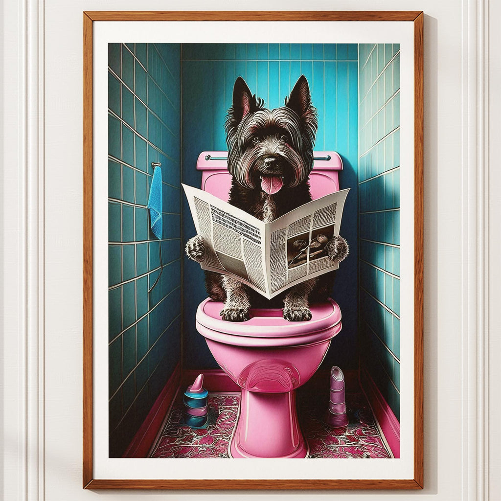 Smithfield Sheepdog Toilet Dogs PInk and Turquise image 10